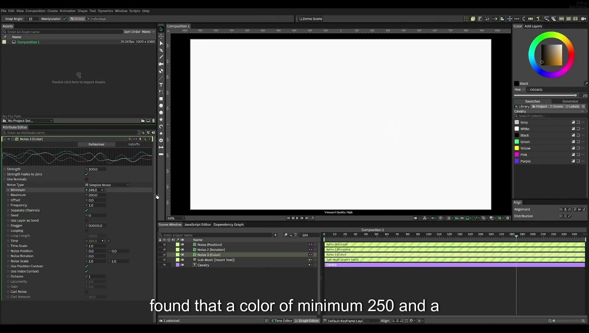03 How to Animate with Behaviours | Beginners Guide to Cavalry 05 - Image 438