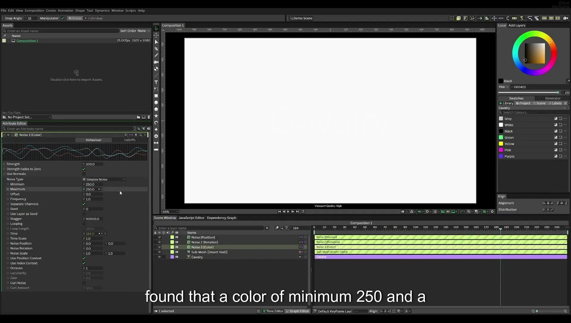 03 How to Animate with Behaviours | Beginners Guide to Cavalry 05 - Image 441