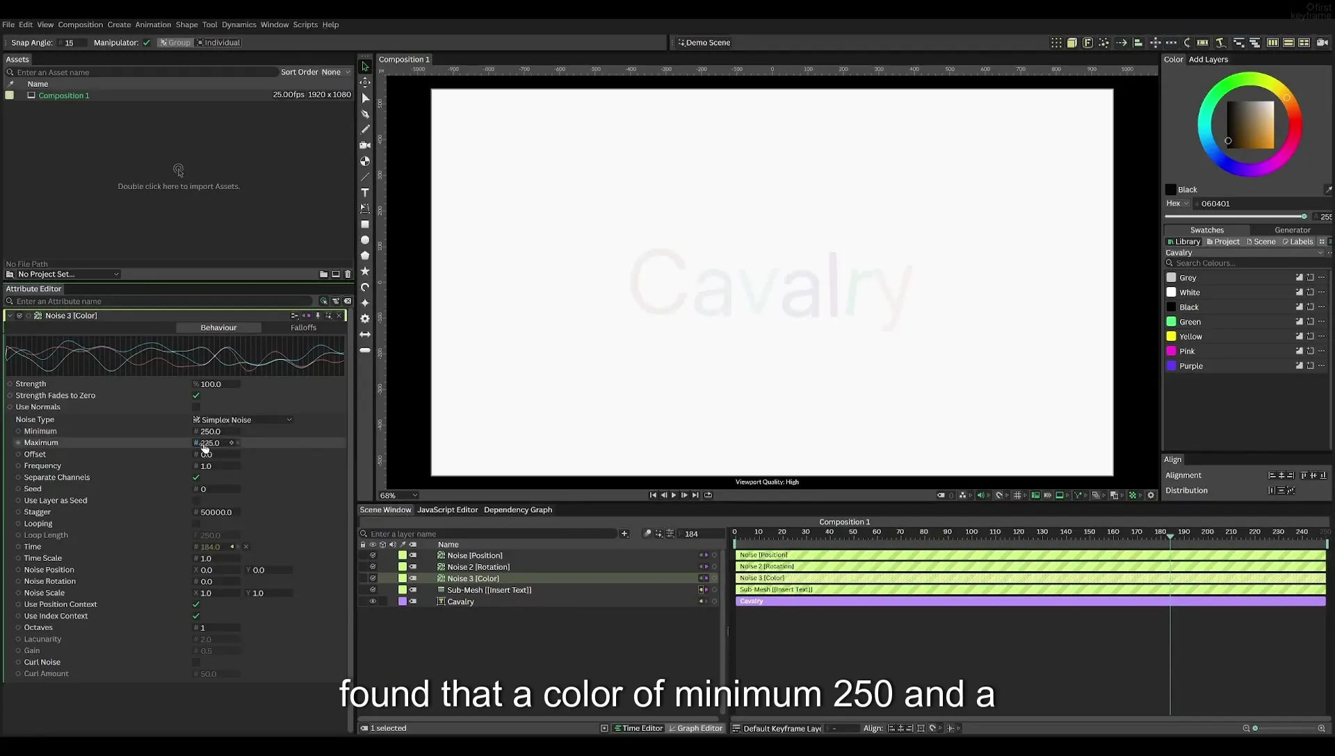 03 How to Animate with Behaviours | Beginners Guide to Cavalry 05 - Image 443