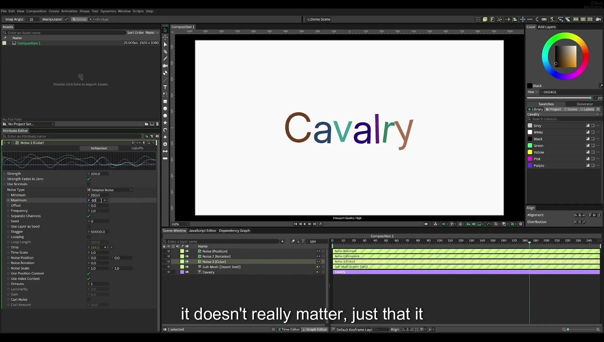 03 How to Animate with Behaviours | Beginners Guide to Cavalry 05 - Image 454