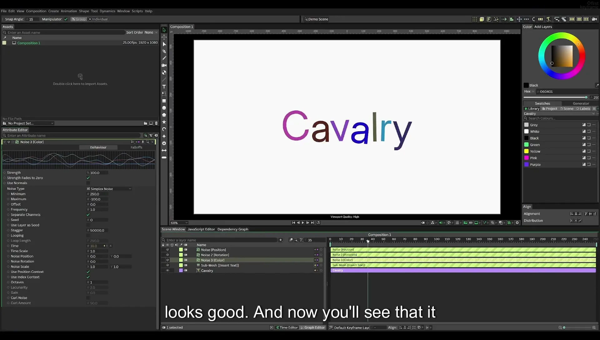 03 How to Animate with Behaviours | Beginners Guide to Cavalry 05 - Image 457