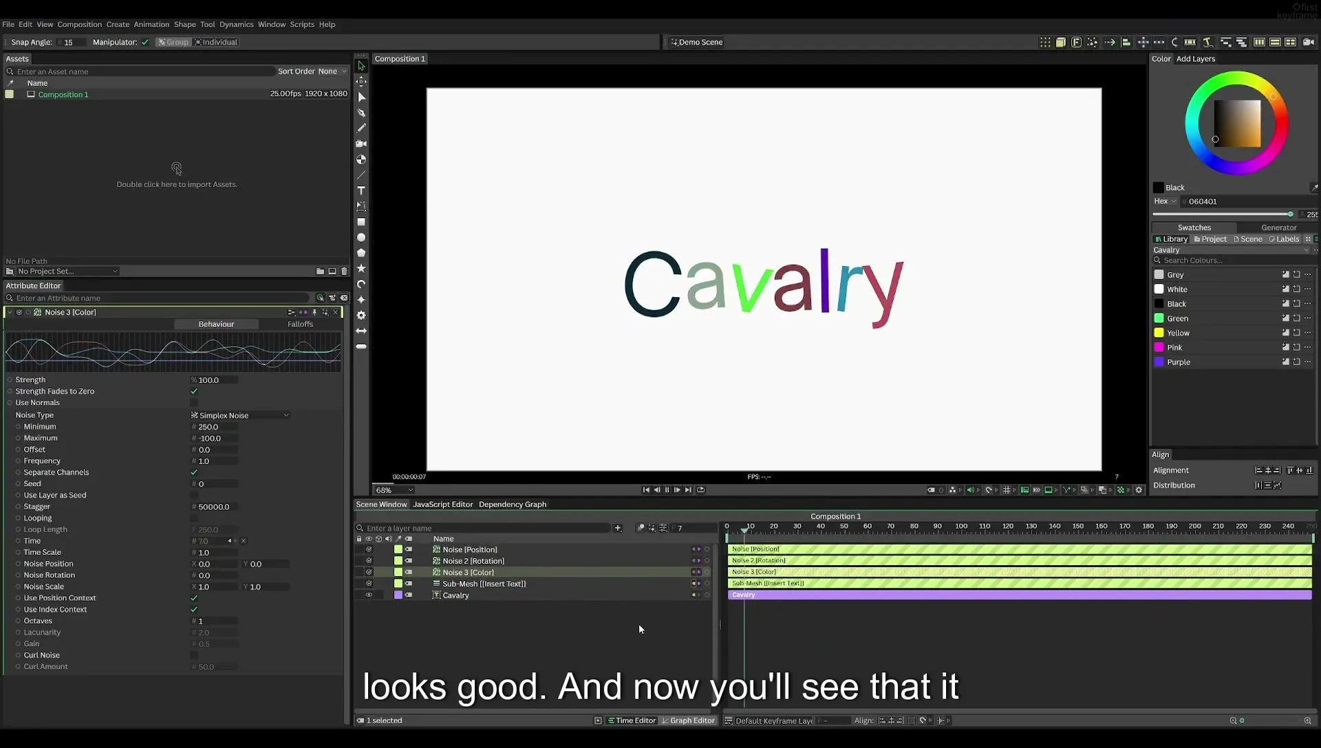 03 How to Animate with Behaviours | Beginners Guide to Cavalry 05 - Image 459