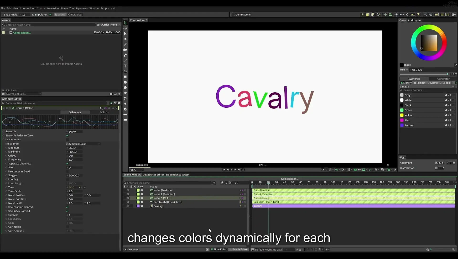 03 How to Animate with Behaviours | Beginners Guide to Cavalry 05 - Image 460