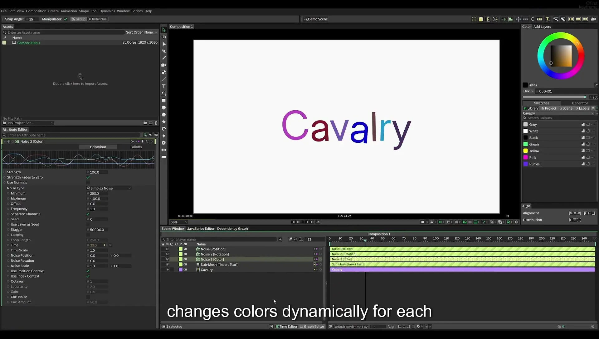 03 How to Animate with Behaviours | Beginners Guide to Cavalry 05 - Image 461