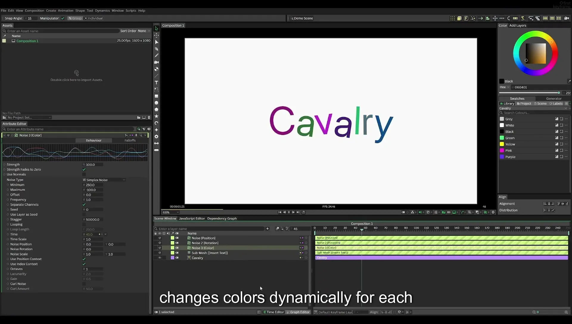 03 How to Animate with Behaviours | Beginners Guide to Cavalry 05 - Image 462