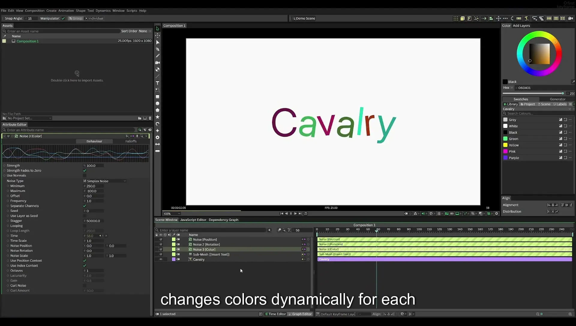 03 How to Animate with Behaviours | Beginners Guide to Cavalry 05 - Image 463