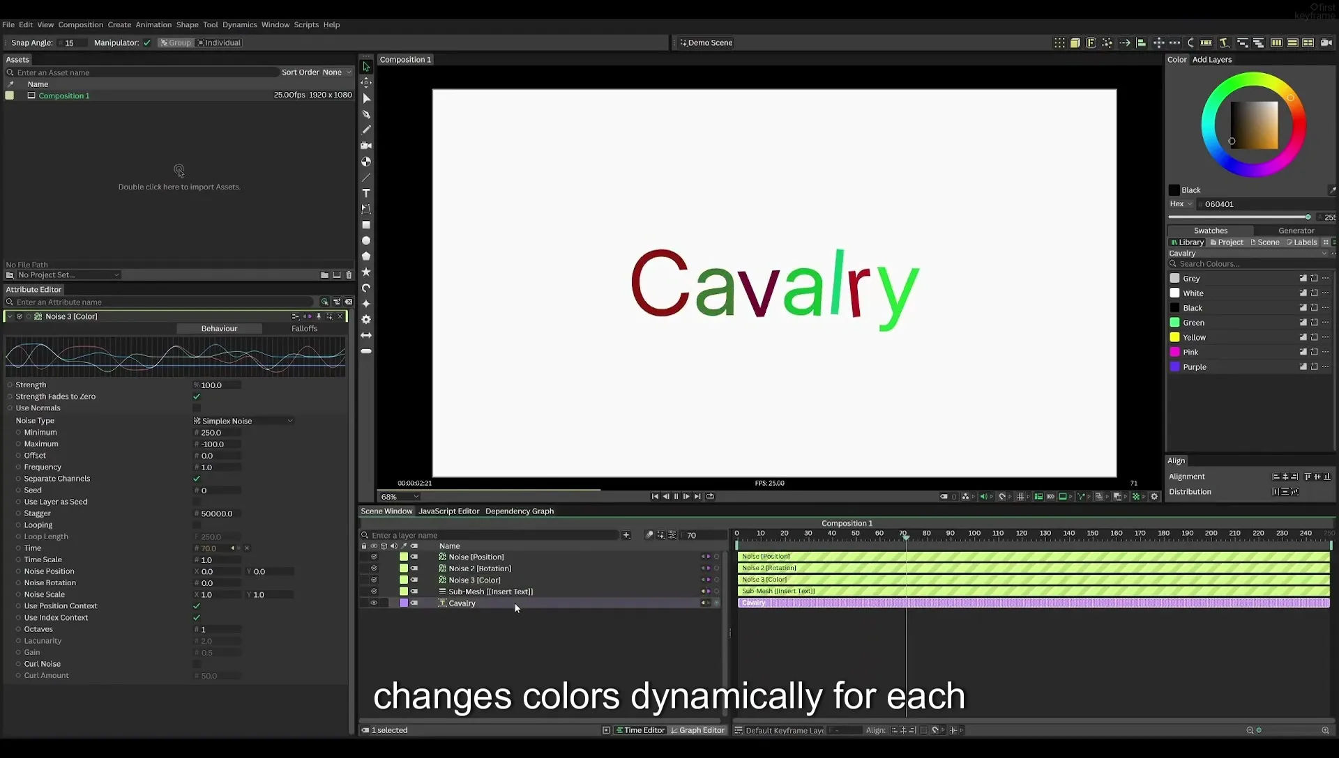 03 How to Animate with Behaviours | Beginners Guide to Cavalry 05 - Image 464
