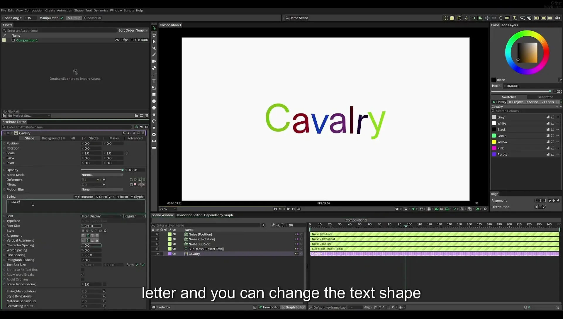03 How to Animate with Behaviours | Beginners Guide to Cavalry 05 - Image 466
