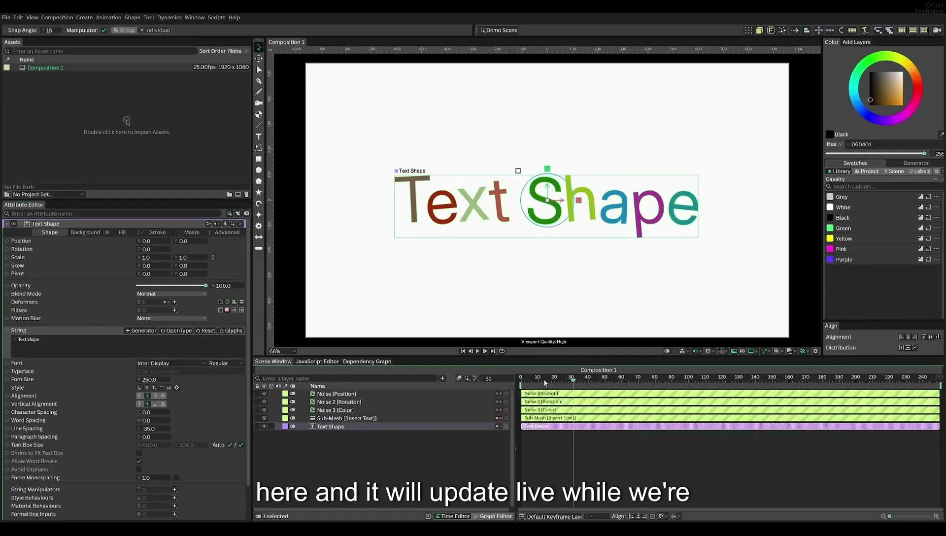03 How to Animate with Behaviours | Beginners Guide to Cavalry 05 - Image 476