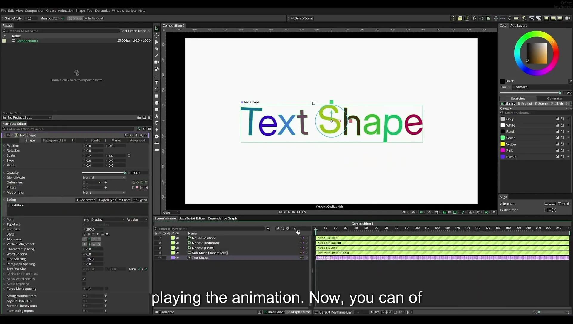 03 How to Animate with Behaviours | Beginners Guide to Cavalry 05 - Image 477