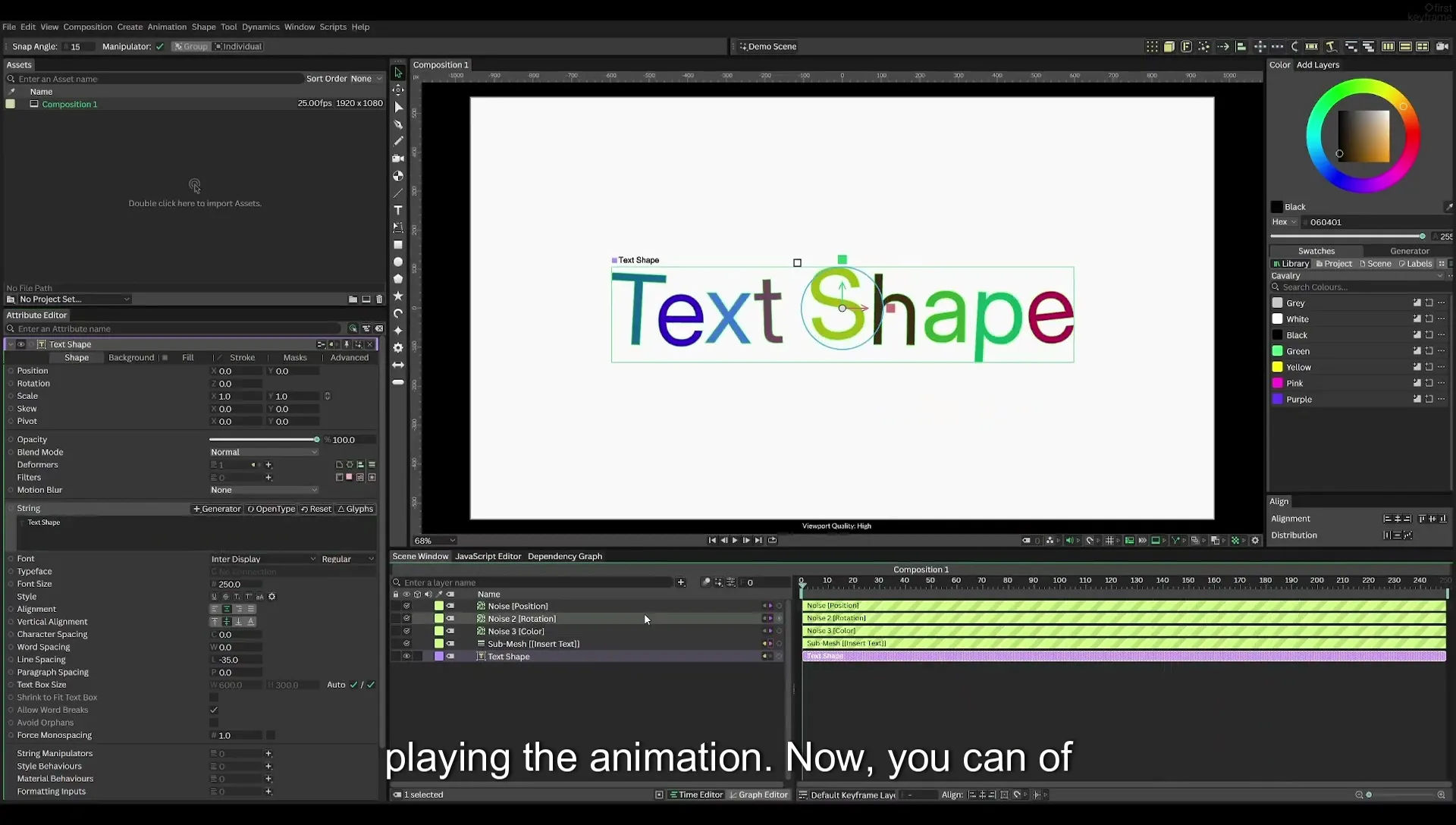 03 How to Animate with Behaviours | Beginners Guide to Cavalry 05 - Image 478