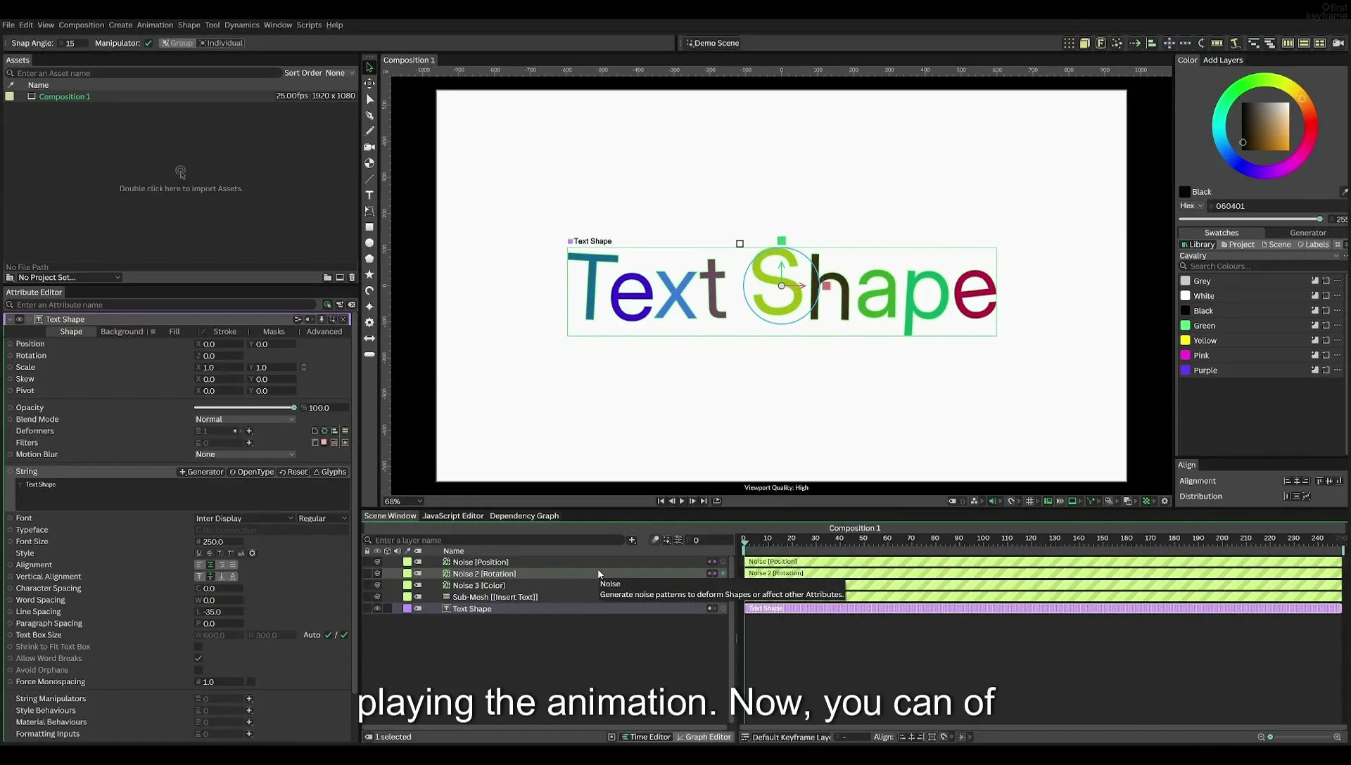03 How to Animate with Behaviours | Beginners Guide to Cavalry 05 - Image 480