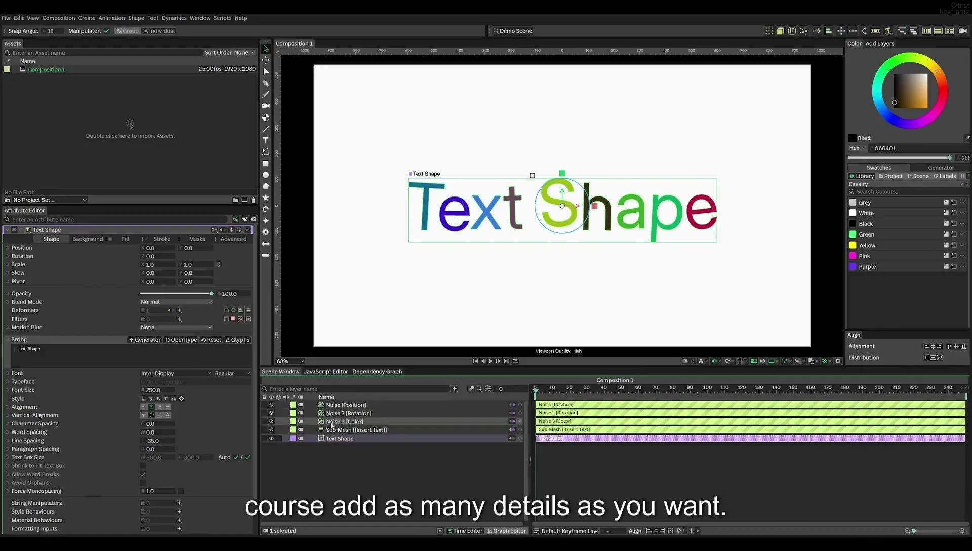 03 How to Animate with Behaviours | Beginners Guide to Cavalry 05 - Image 482
