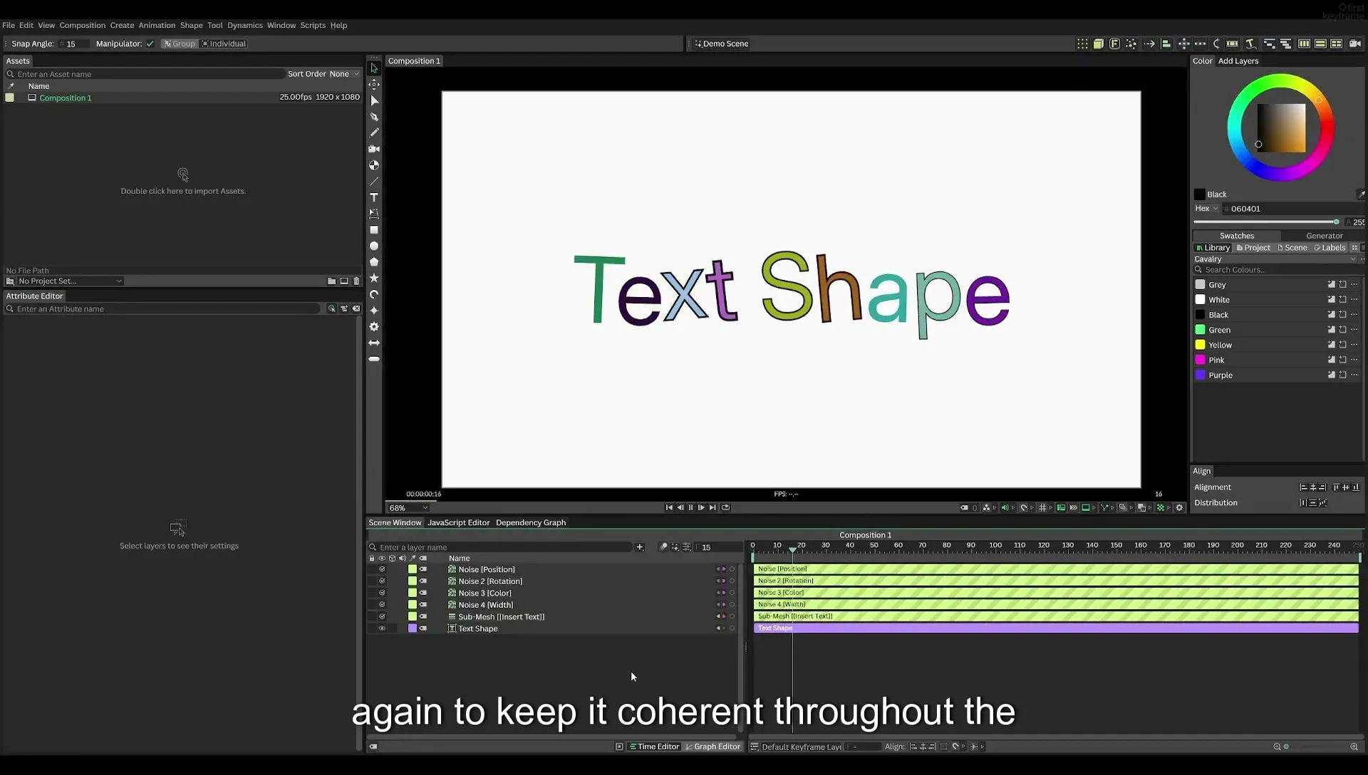 03 How to Animate with Behaviours | Beginners Guide to Cavalry 05 - Image 522