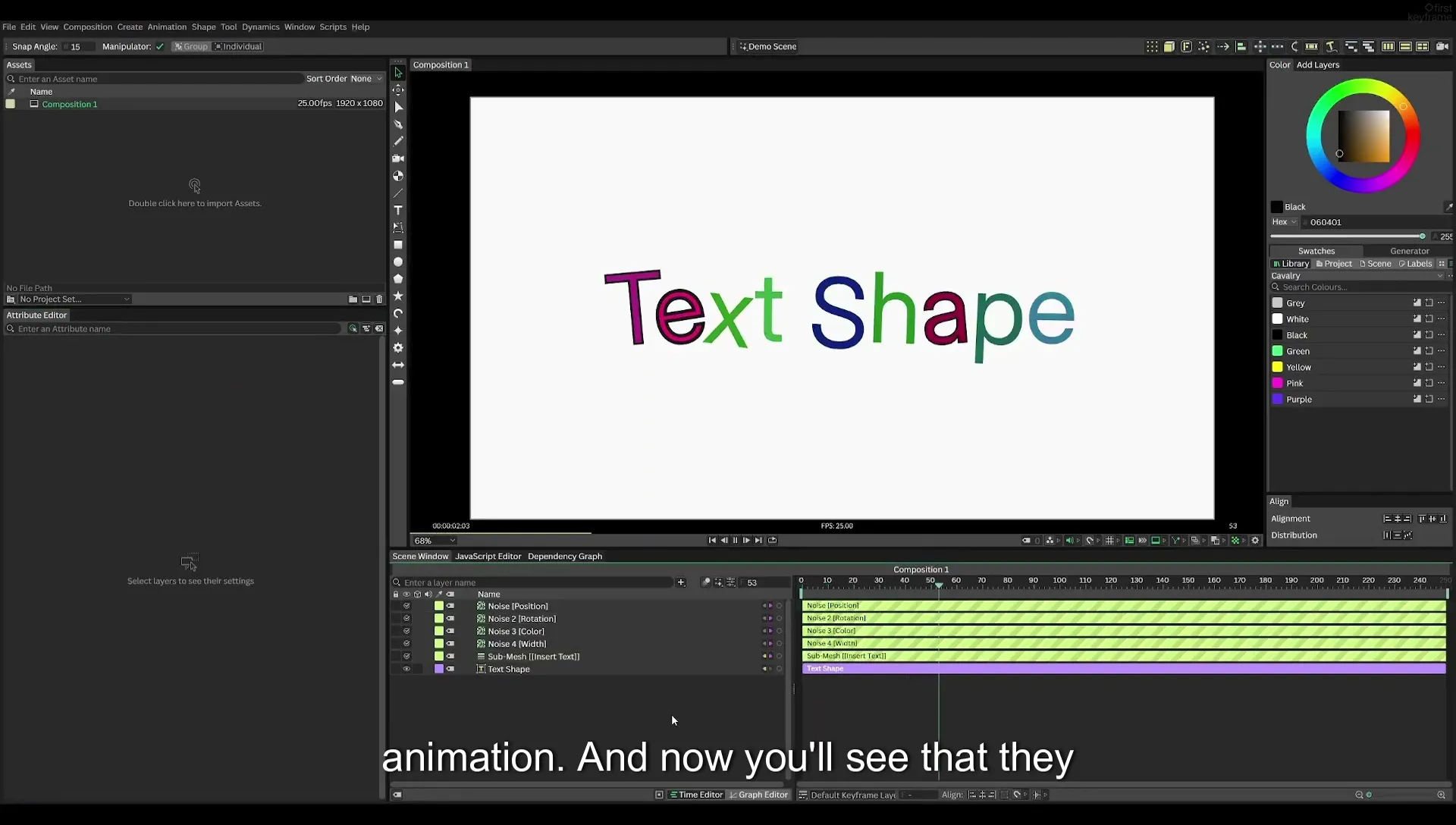 03 How to Animate with Behaviours | Beginners Guide to Cavalry 05 - Image 525