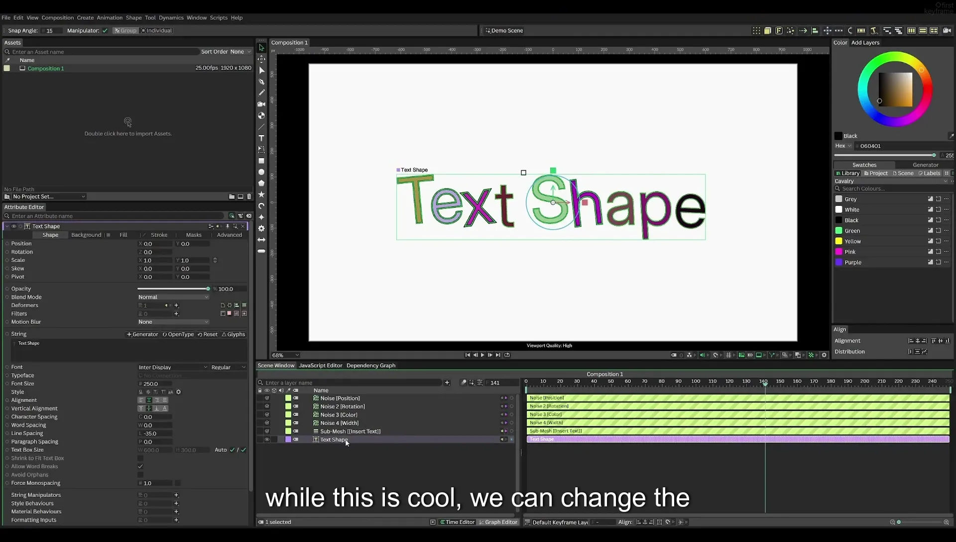 03 How to Animate with Behaviours | Beginners Guide to Cavalry 05 - Image 541