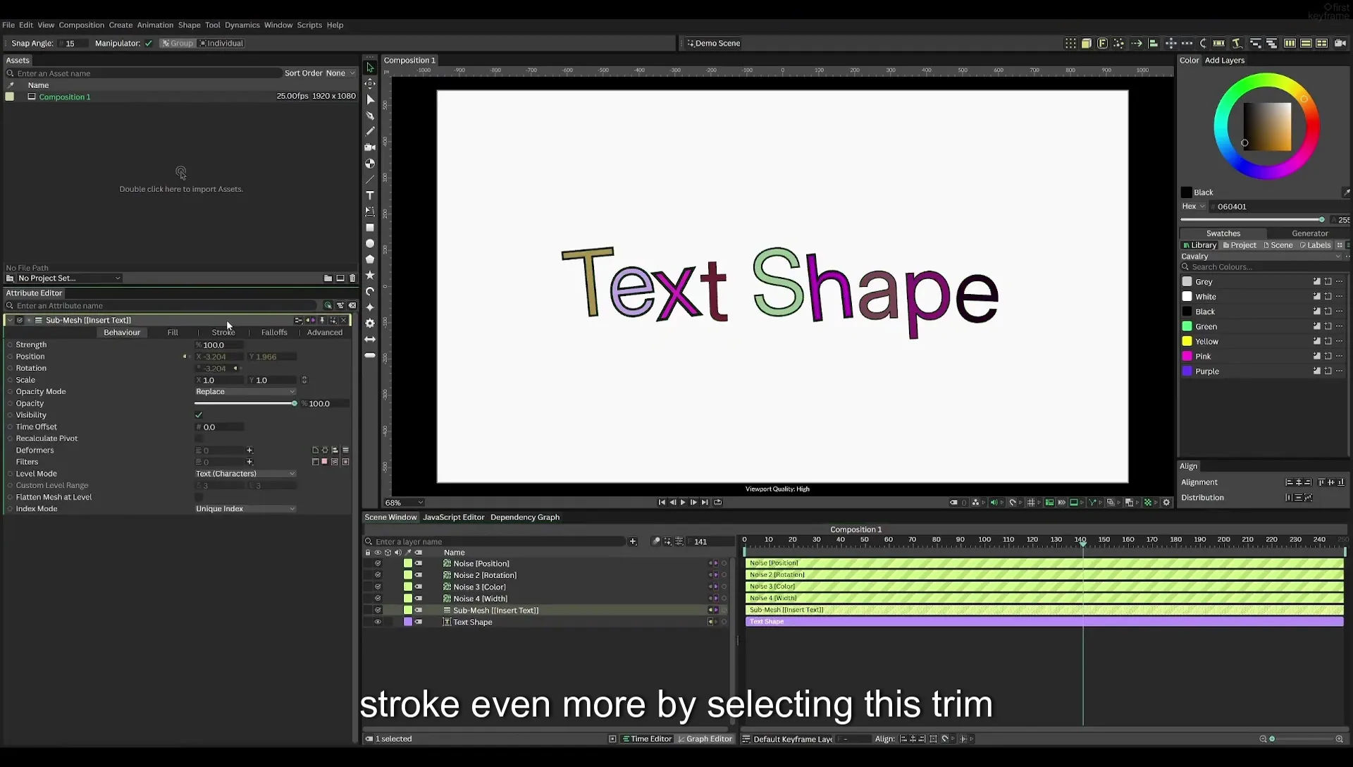 03 How to Animate with Behaviours | Beginners Guide to Cavalry 05 - Image 544