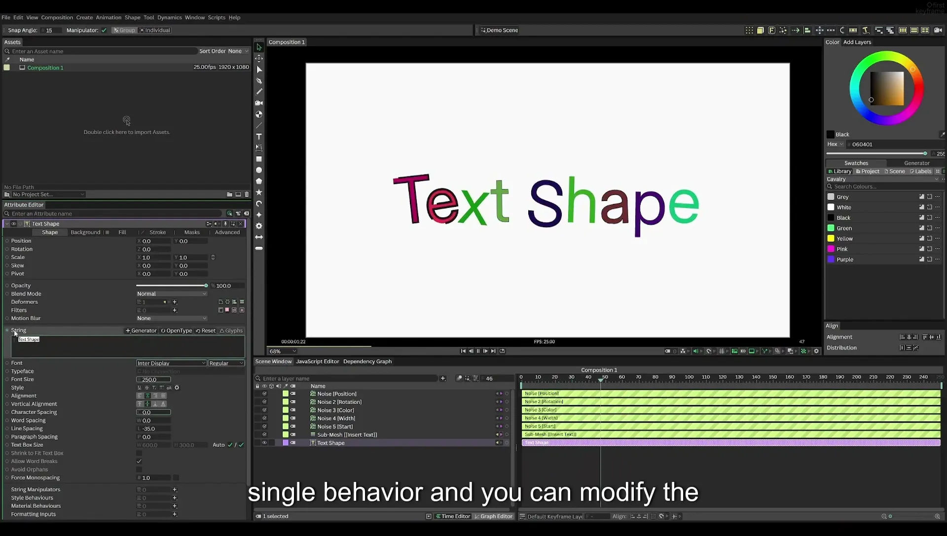 03 How to Animate with Behaviours | Beginners Guide to Cavalry 05 - Image 600