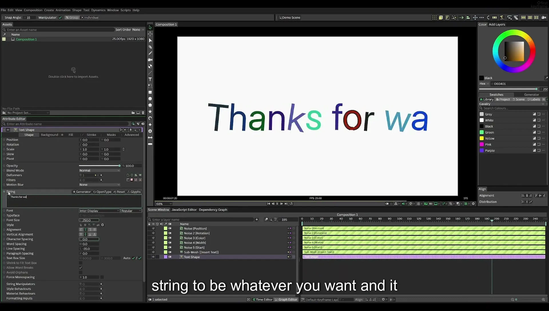 03 How to Animate with Behaviours | Beginners Guide to Cavalry 05 - Image 605