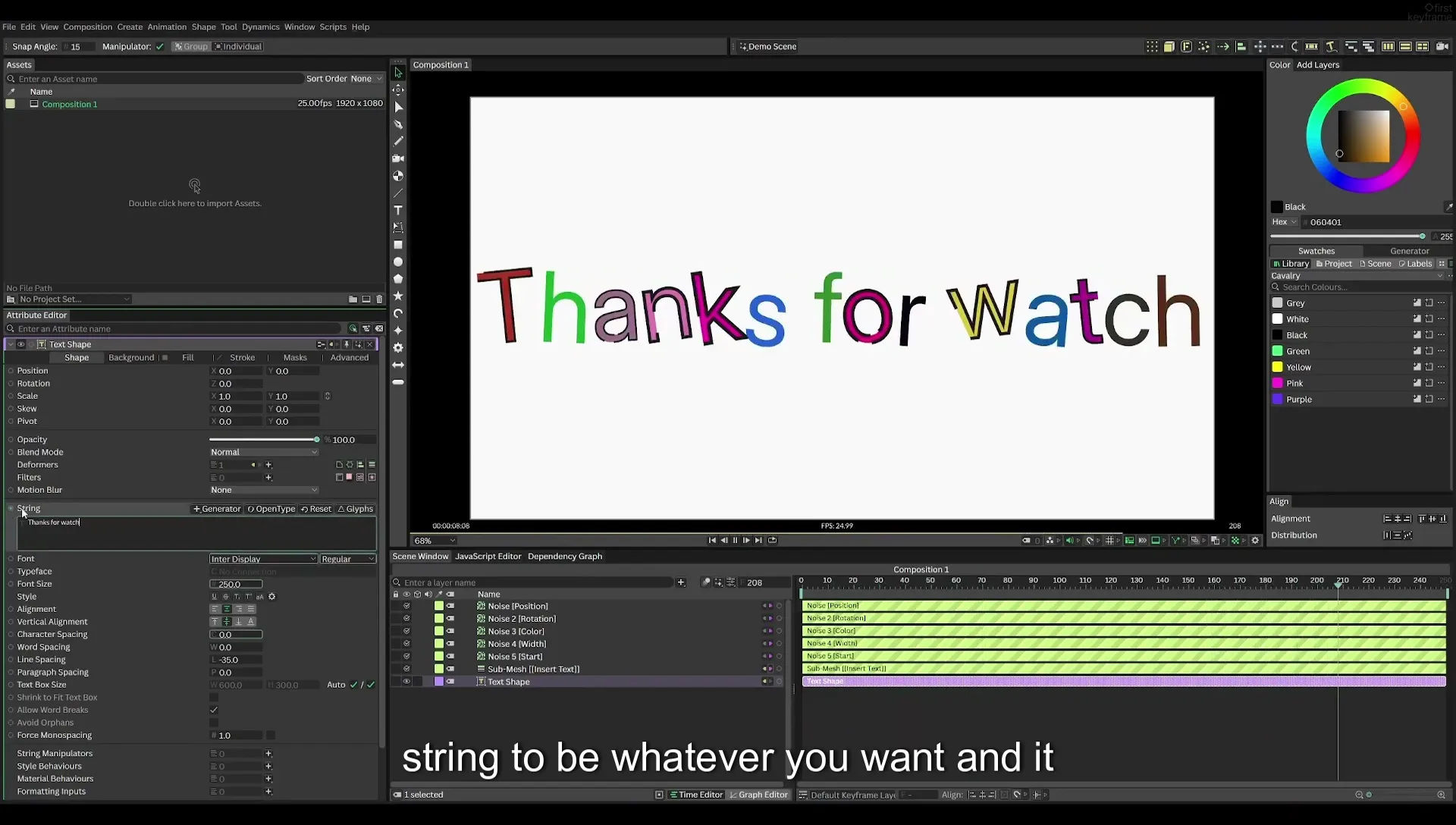 03 How to Animate with Behaviours | Beginners Guide to Cavalry 05 - Image 606