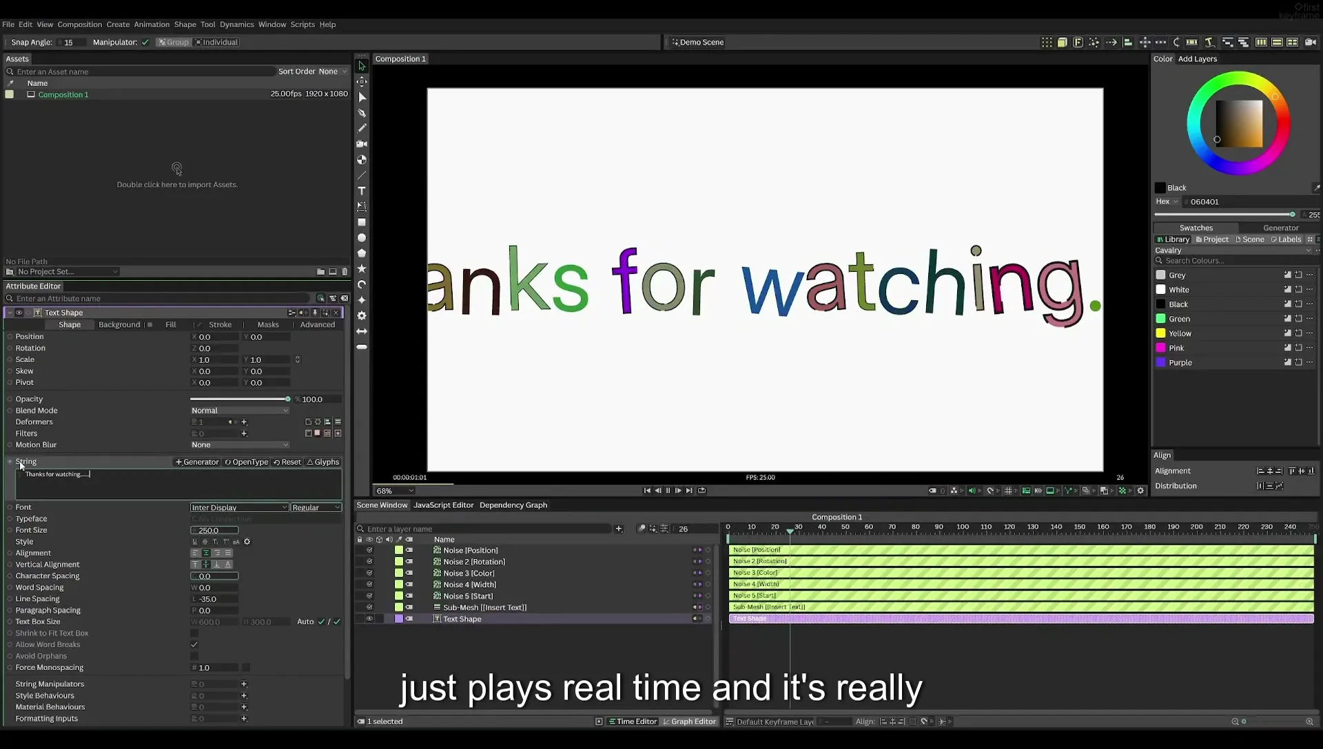 03 How to Animate with Behaviours | Beginners Guide to Cavalry 05 - Image 611