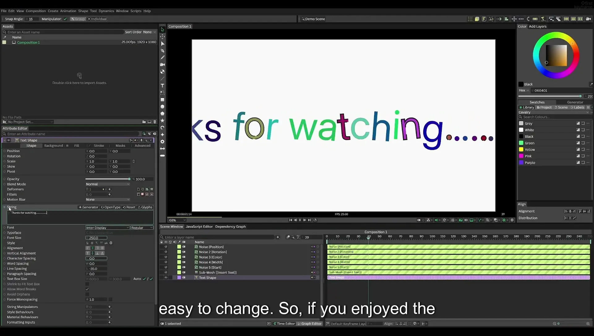 03 How to Animate with Behaviours | Beginners Guide to Cavalry 05 - Image 612