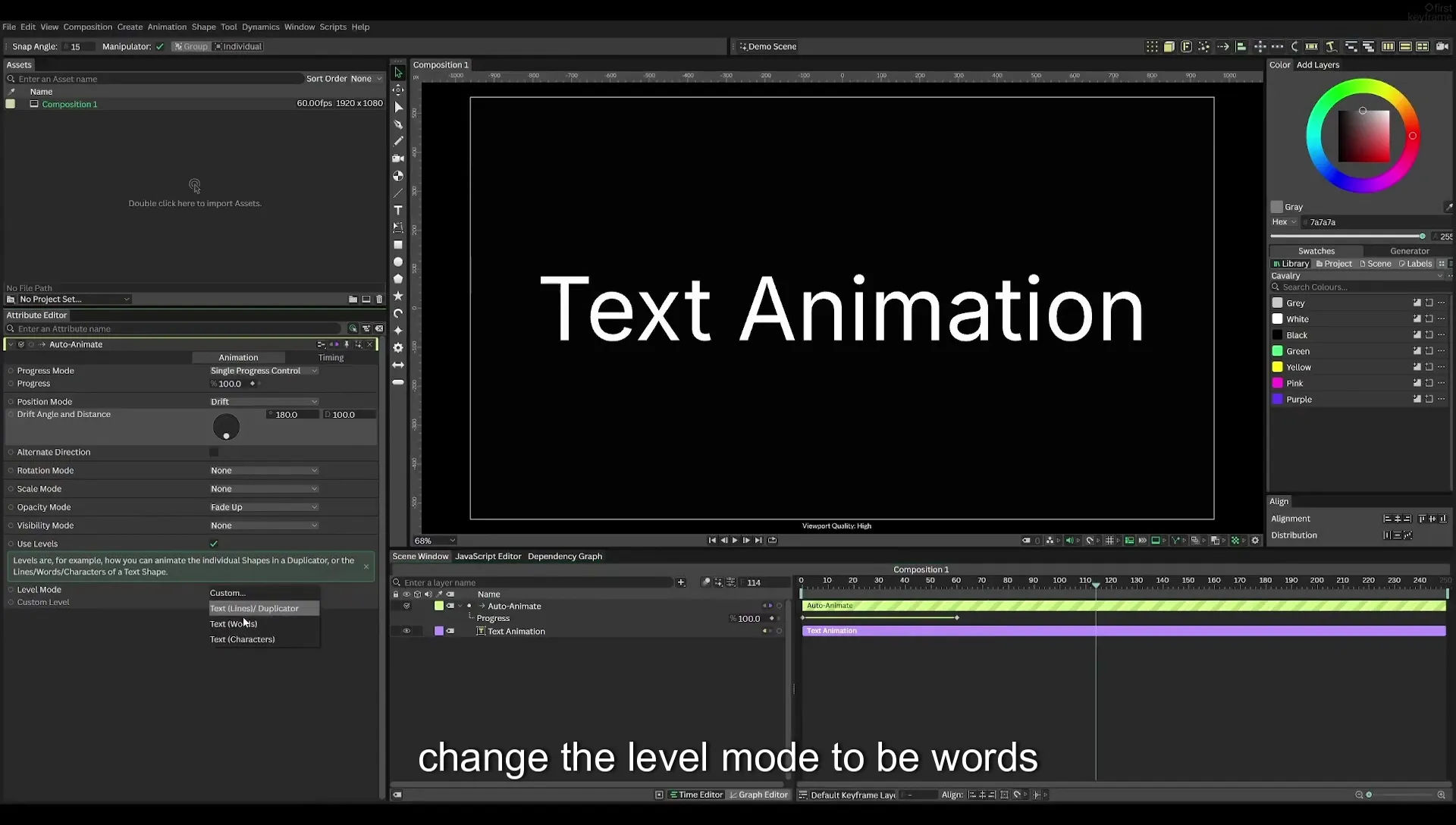 04 Animate Text Like Apple in Cavalry App (free) - Image 118