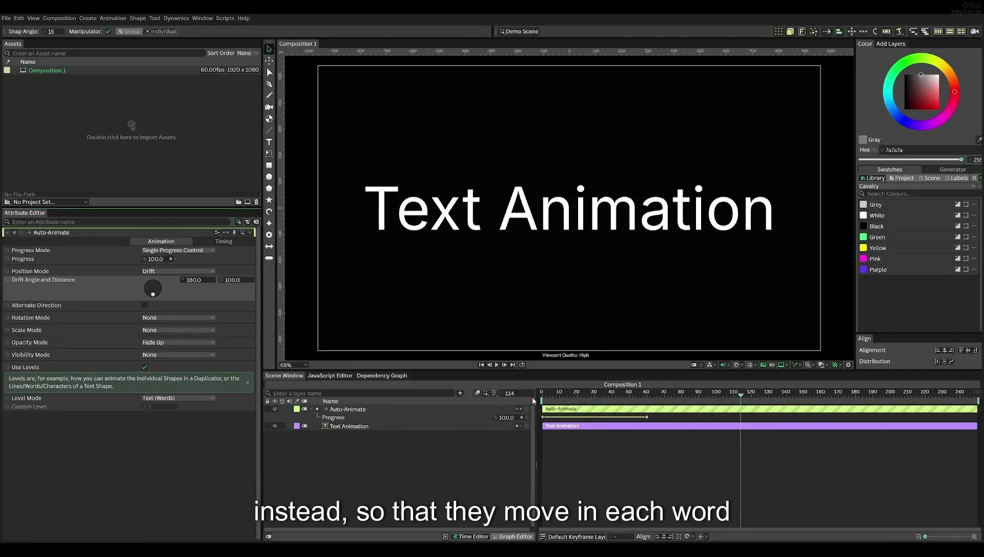 04 Animate Text Like Apple in Cavalry App (free) - Image 120