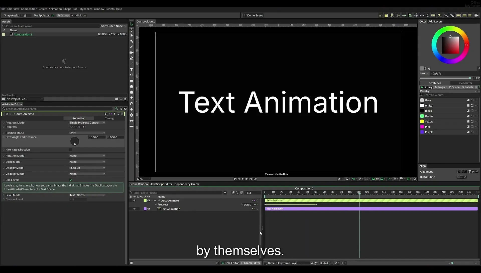 04 Animate Text Like Apple in Cavalry App (free) - Image 127
