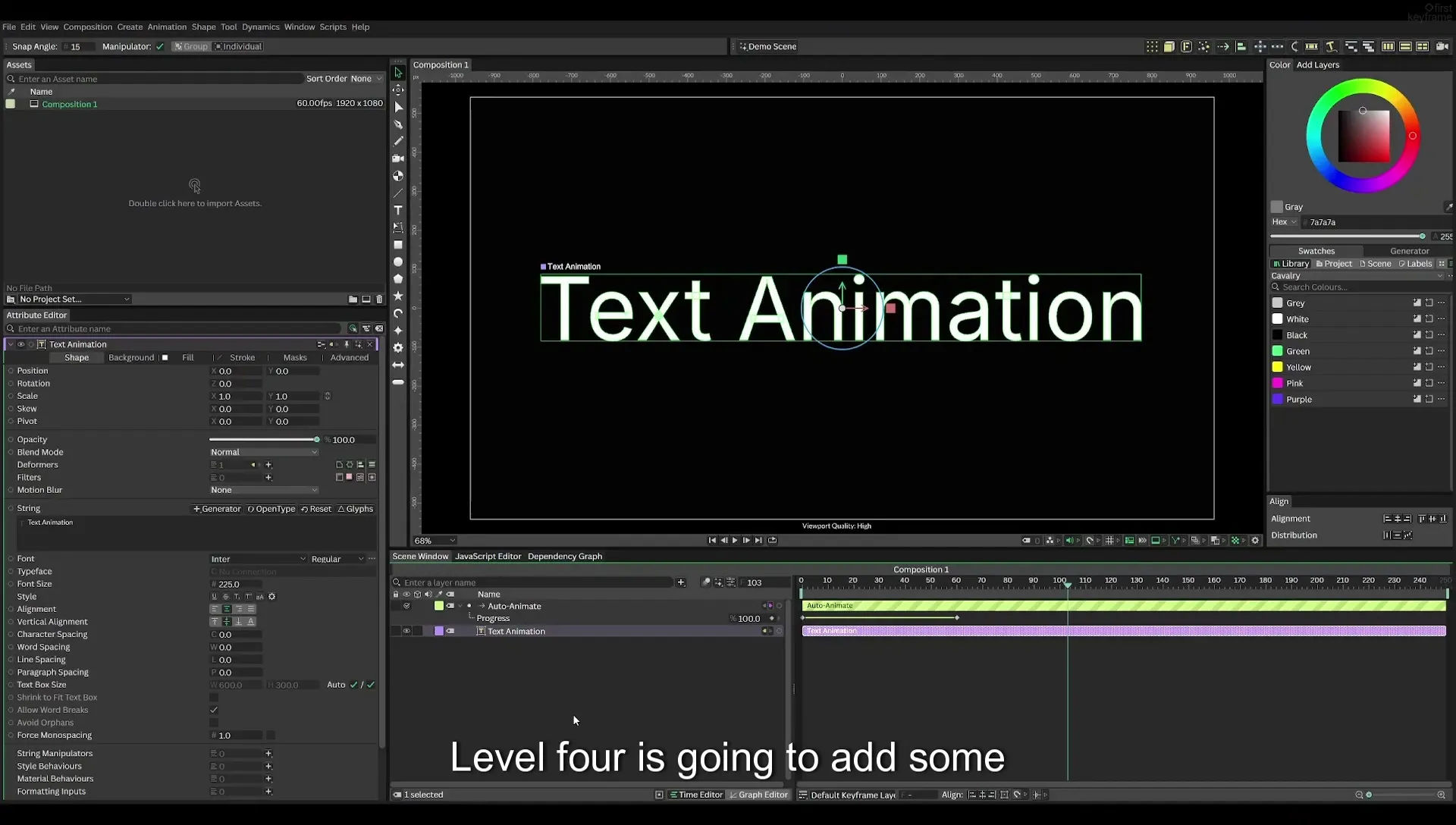 04 Animate Text Like Apple in Cavalry App (free) - Image 281