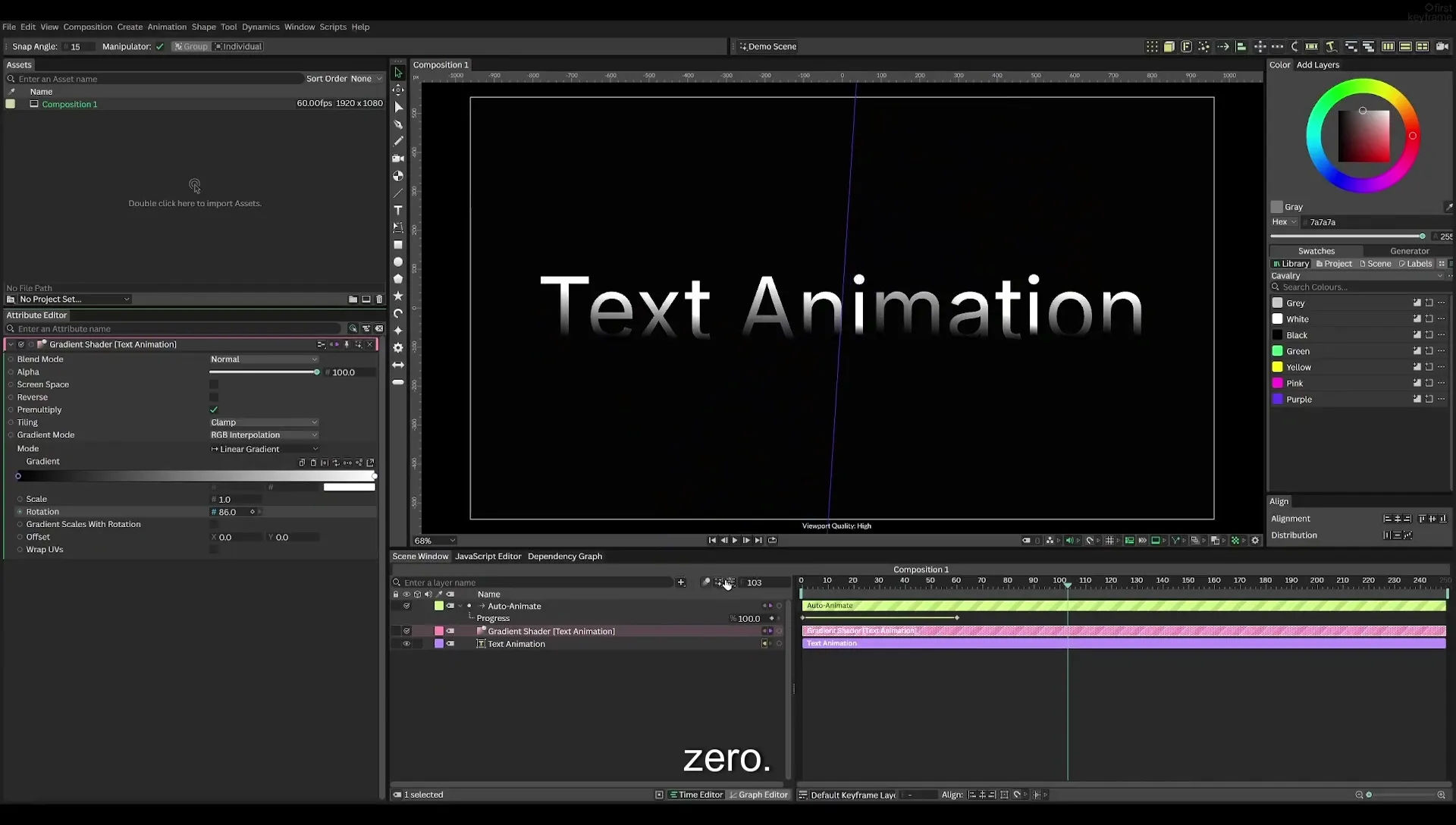 04 Animate Text Like Apple in Cavalry App (free) - Image 325