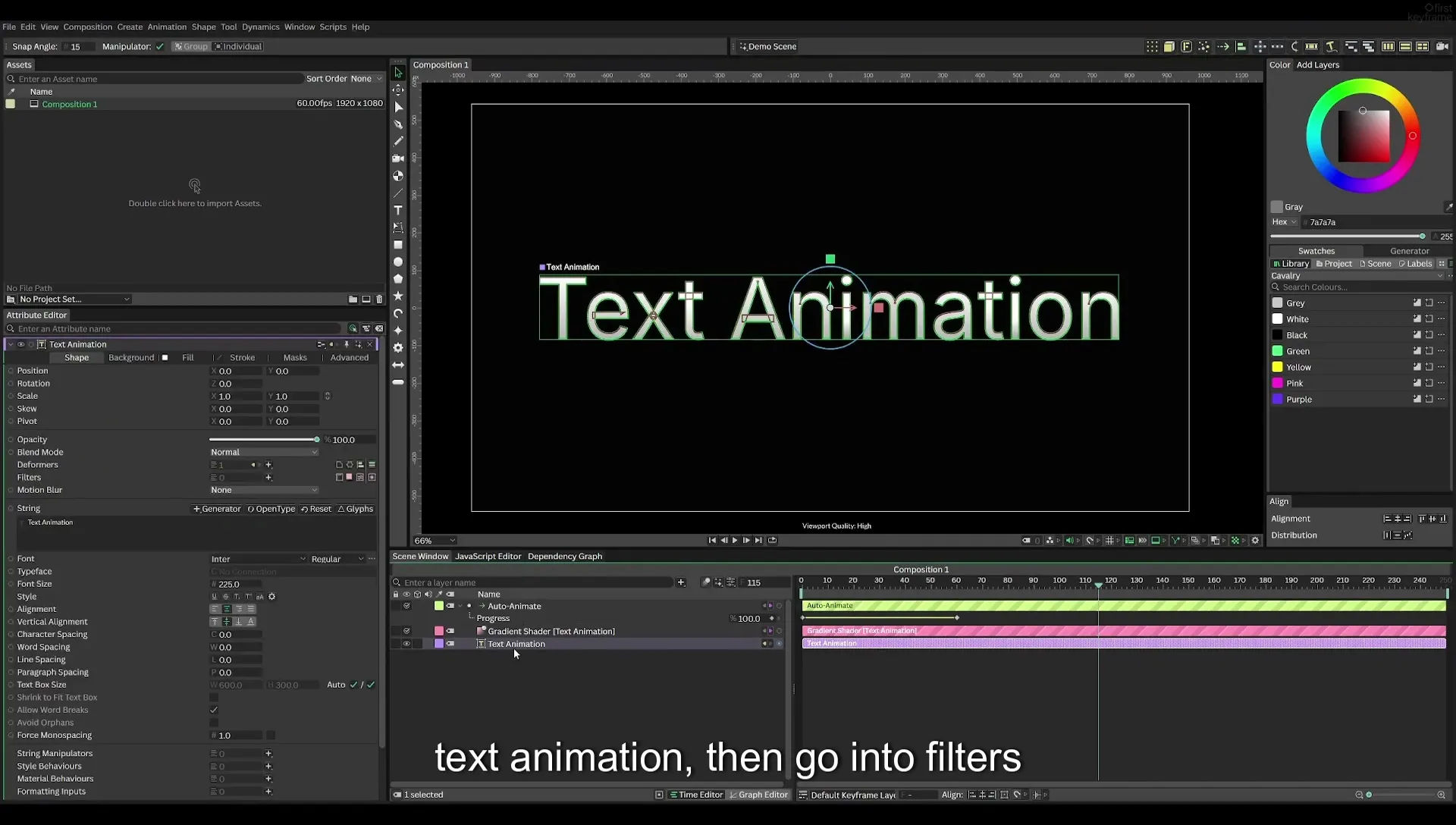 04 Animate Text Like Apple in Cavalry App (free) - Image 413