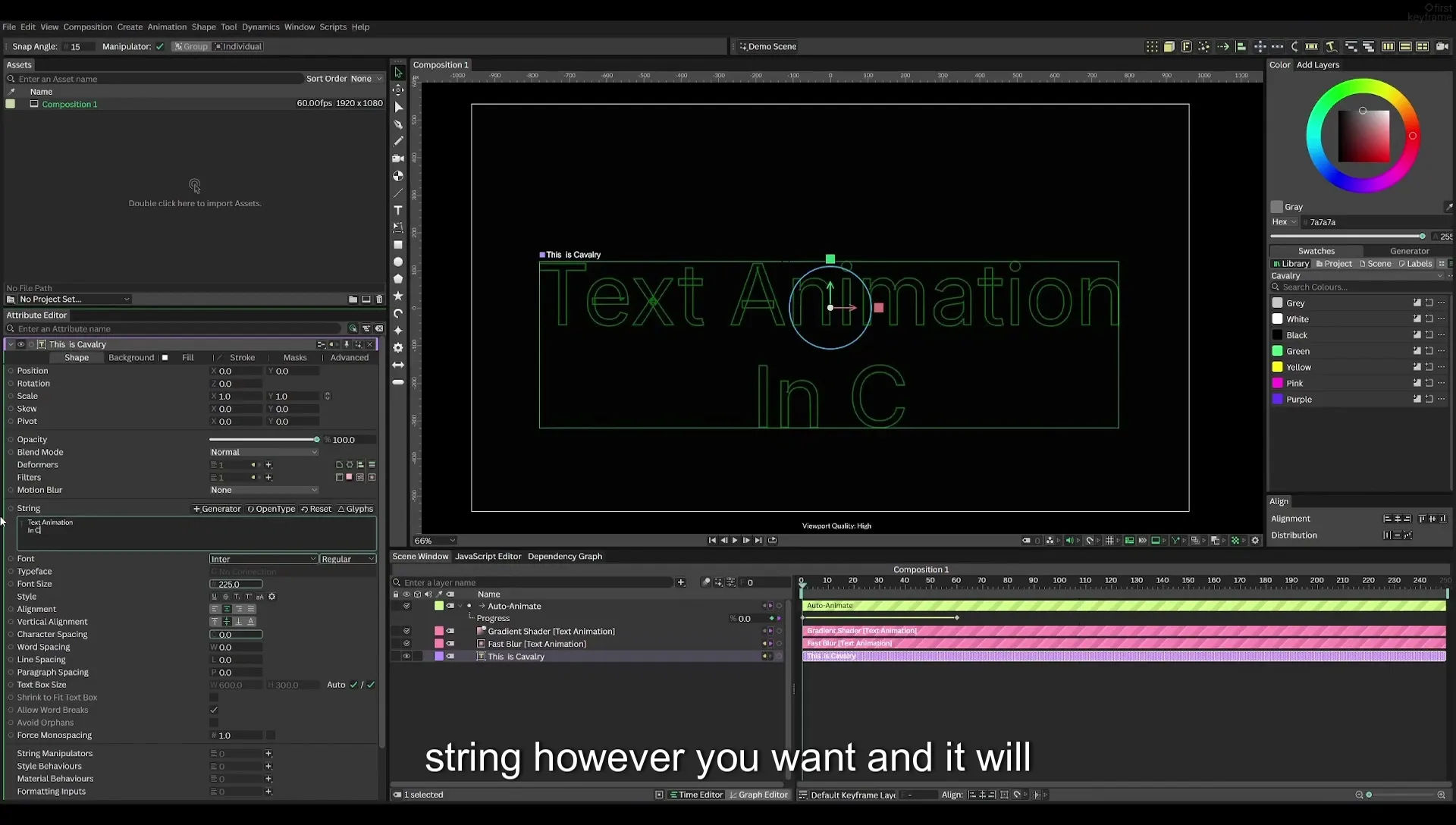 04 Animate Text Like Apple in Cavalry App (free) - Image 587