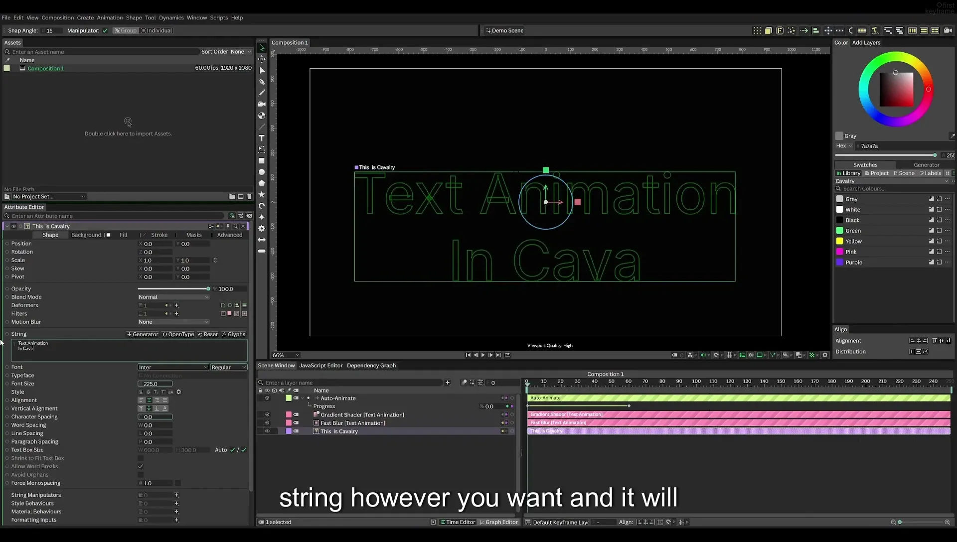 04 Animate Text Like Apple in Cavalry App (free) - Image 588