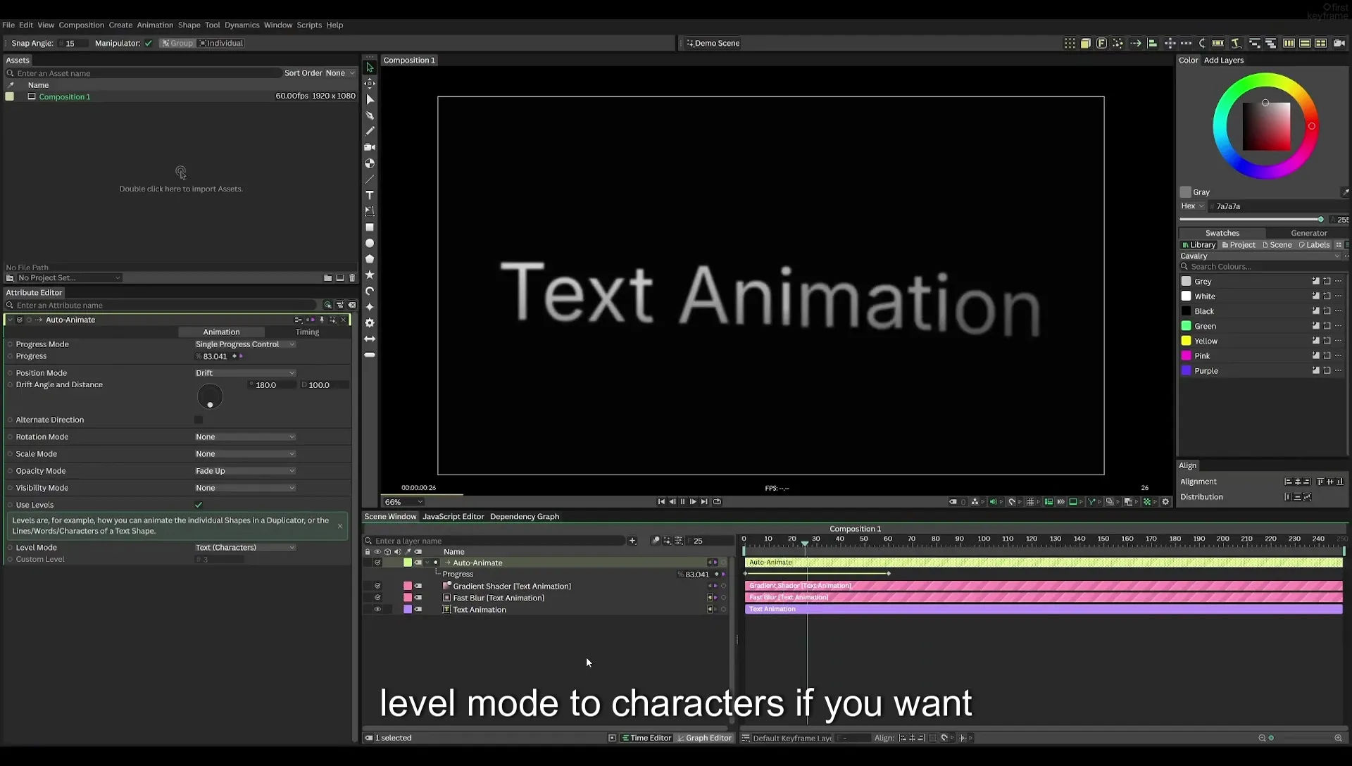 04 Animate Text Like Apple in Cavalry App (free) - Image 595