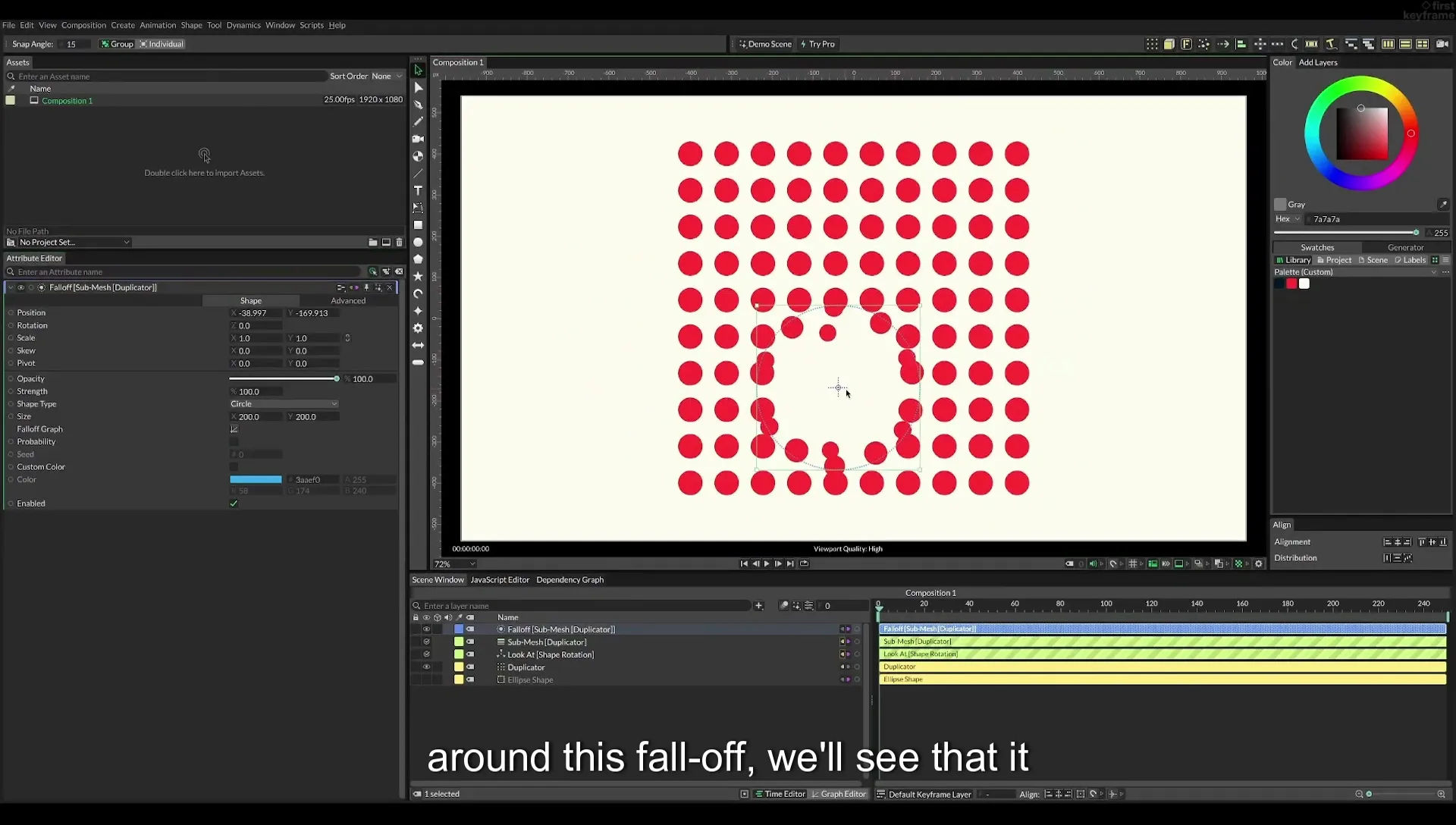 06 Falloff Force | Cavalry App Tutorial - Image 360