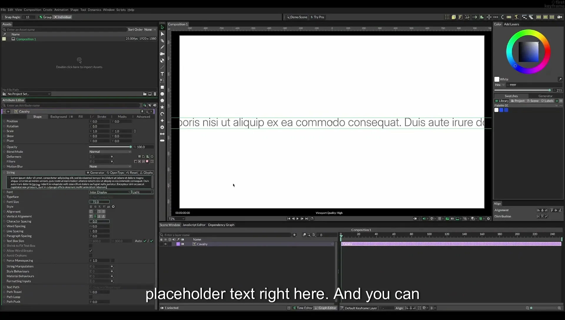 07 Highlight Any Text in Cavalry | Beginner Tutorial - Image 48
