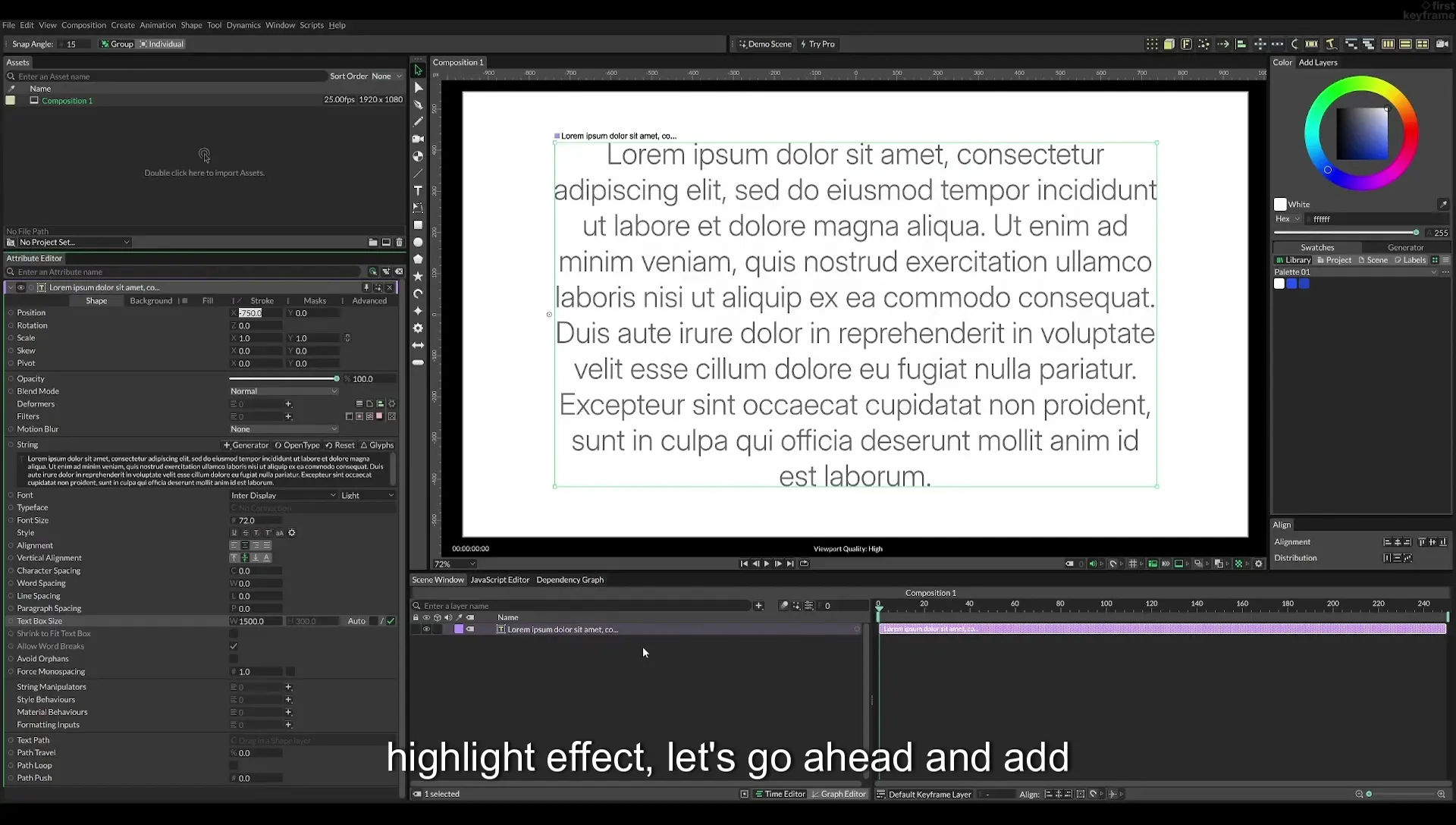 07 Highlight Any Text in Cavalry | Beginner Tutorial - Image 102