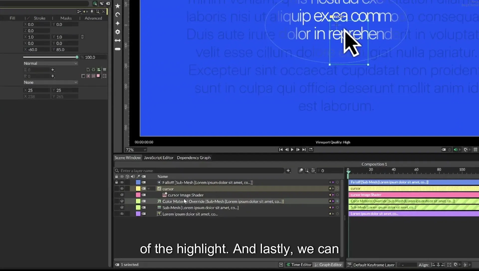 07 Highlight Any Text in Cavalry | Beginner Tutorial - Image 336