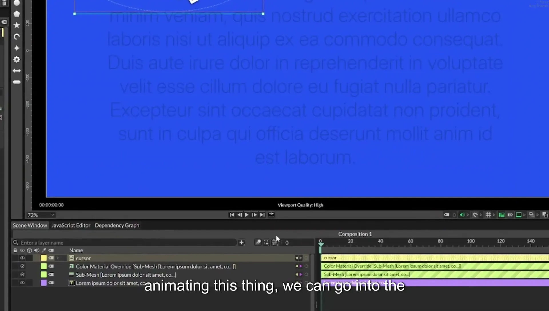 07 Highlight Any Text in Cavalry | Beginner Tutorial - Image 360