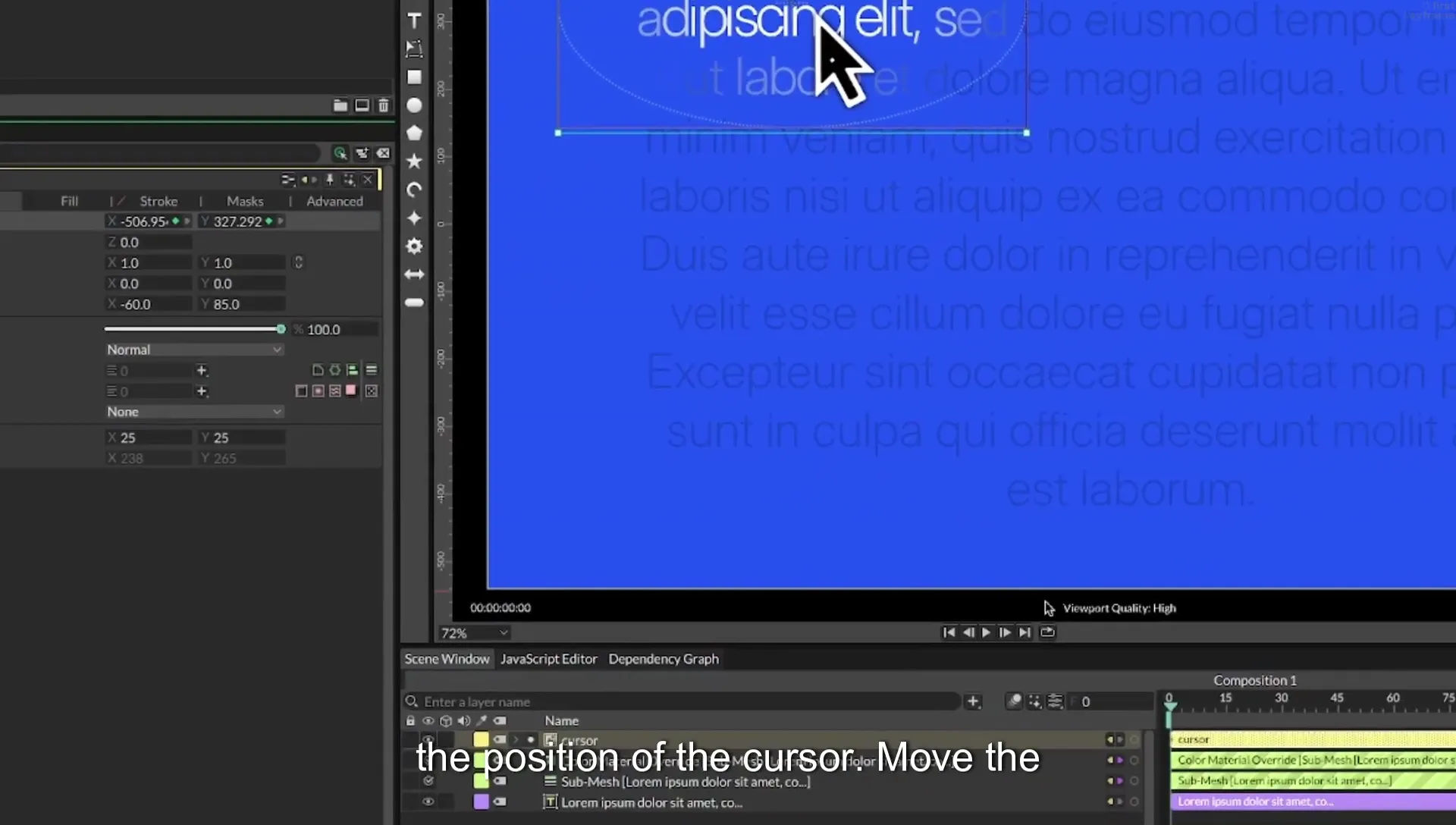 07 Highlight Any Text in Cavalry | Beginner Tutorial - Image 372