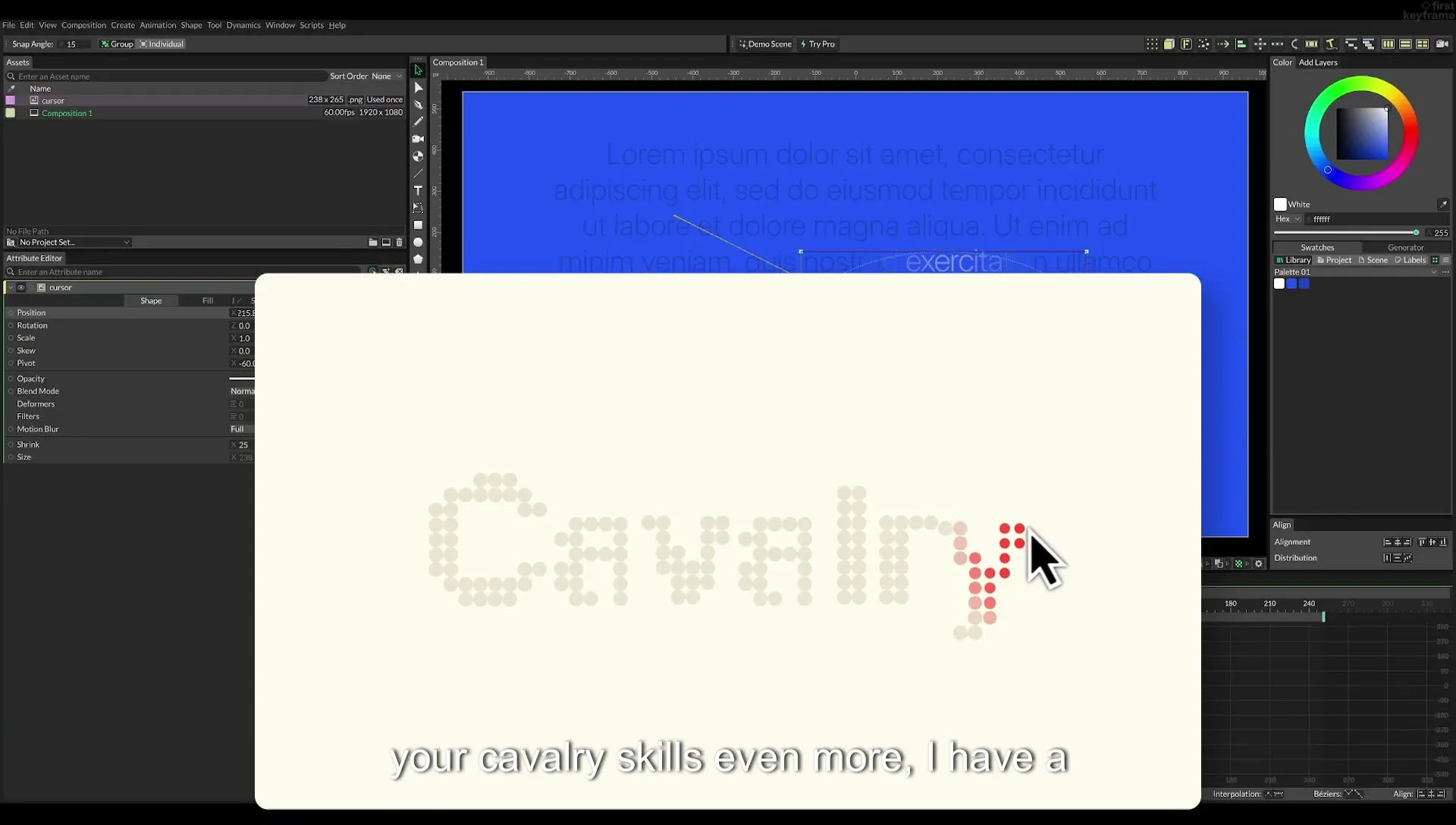 07 Highlight Any Text in Cavalry | Beginner Tutorial - Image 442