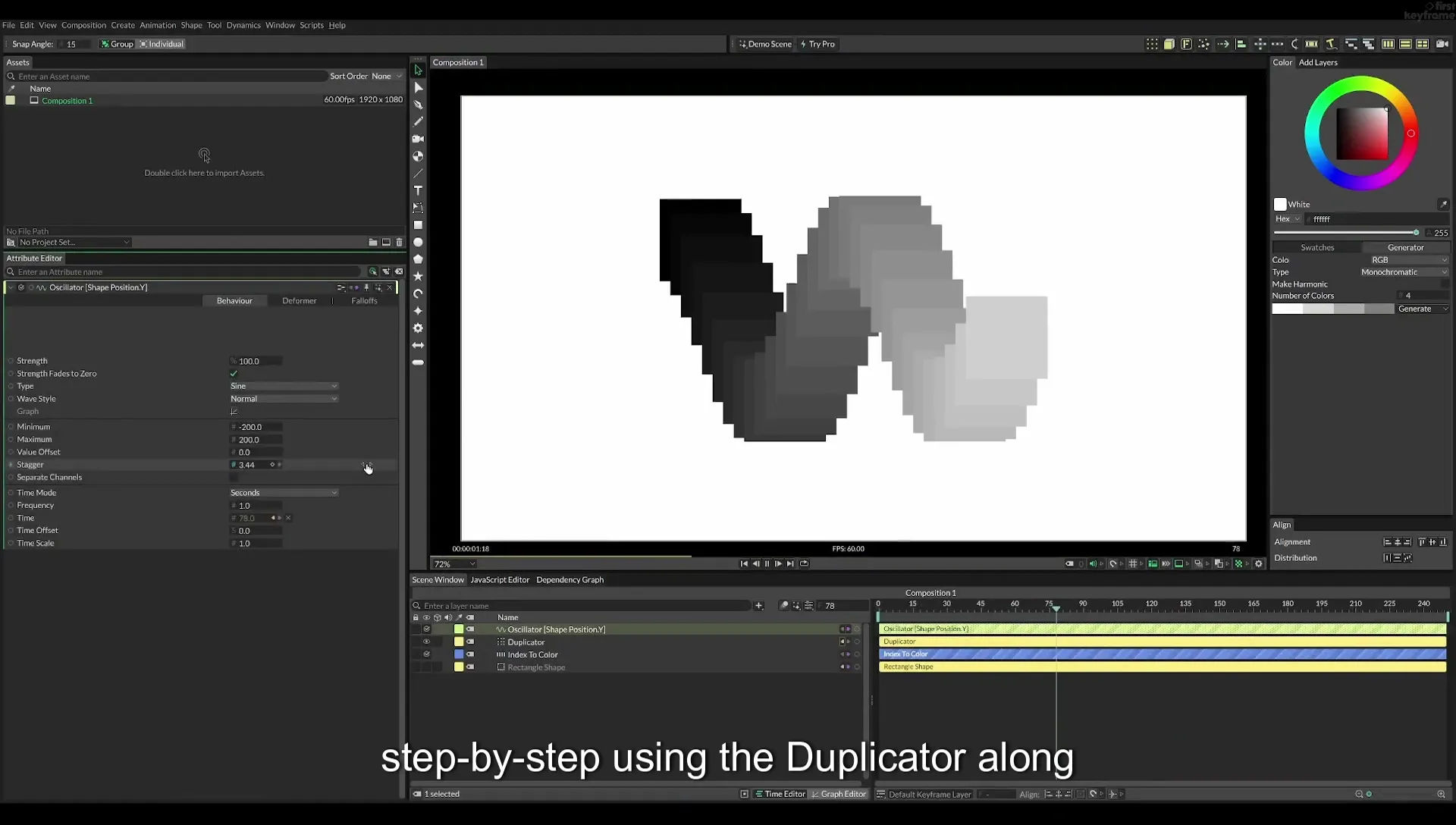 08 Staggered Duplicates | Cavalry App Tutorial - Image 18