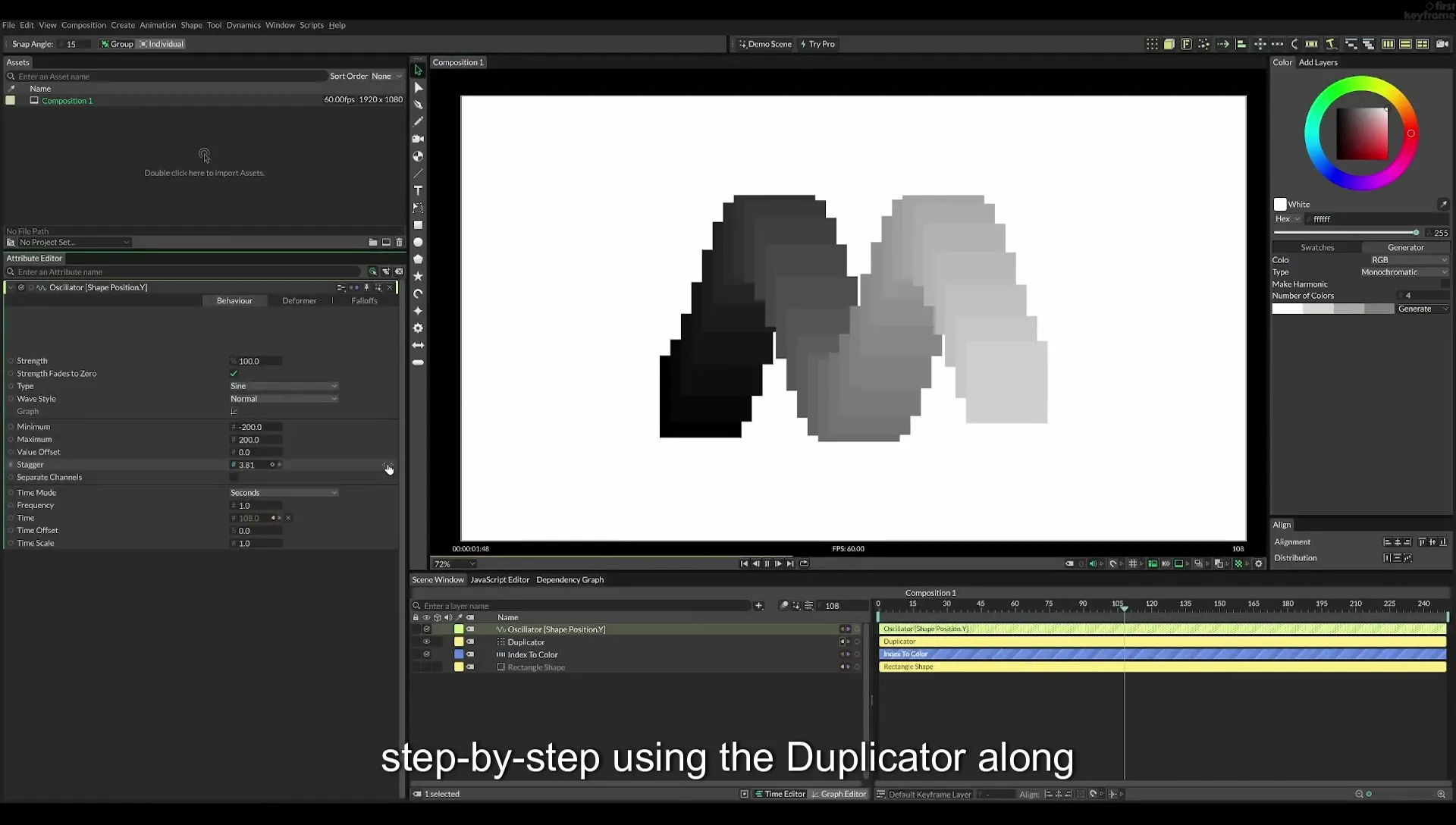 08 Staggered Duplicates | Cavalry App Tutorial - Image 19