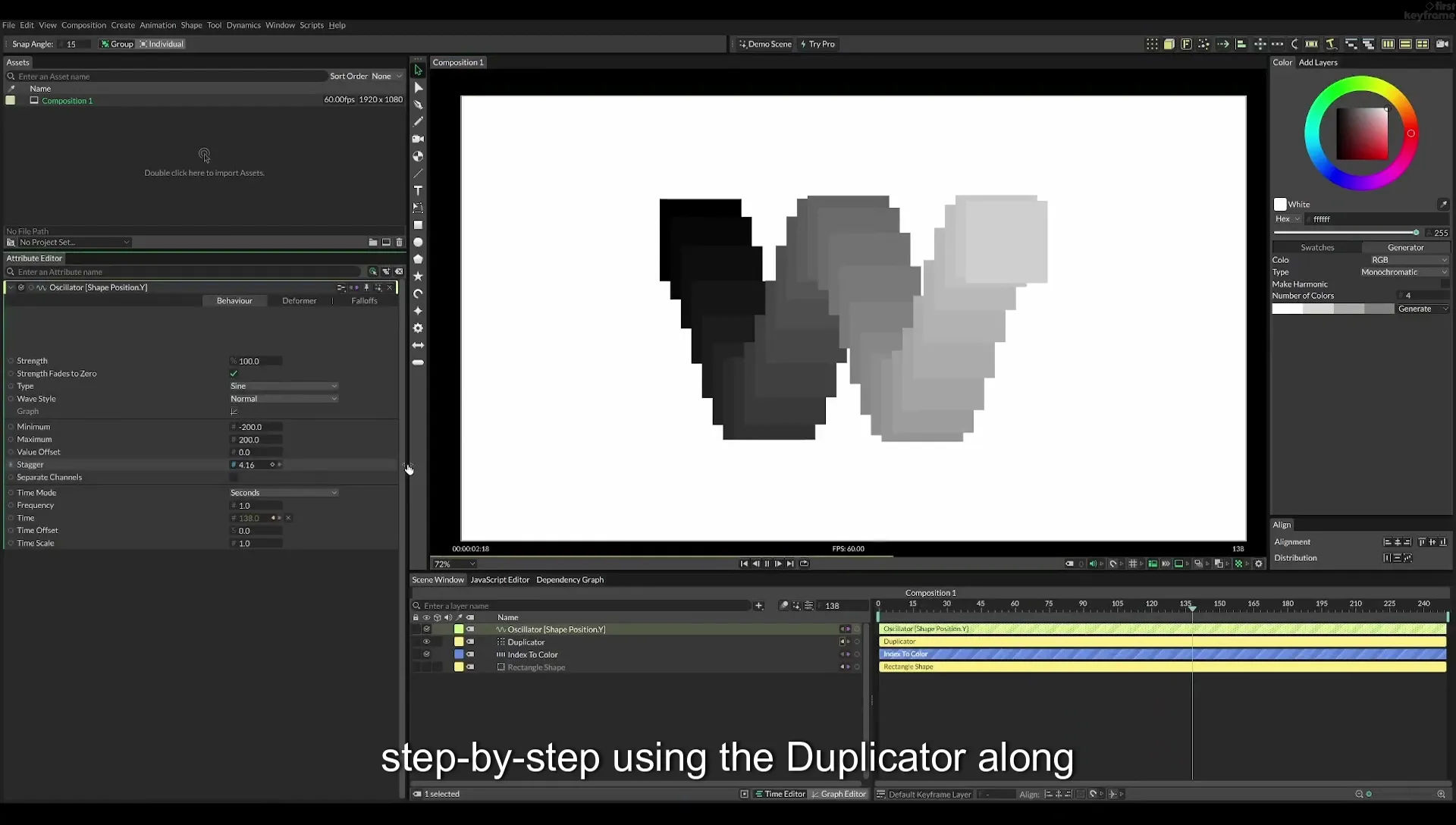 08 Staggered Duplicates | Cavalry App Tutorial - Image 20