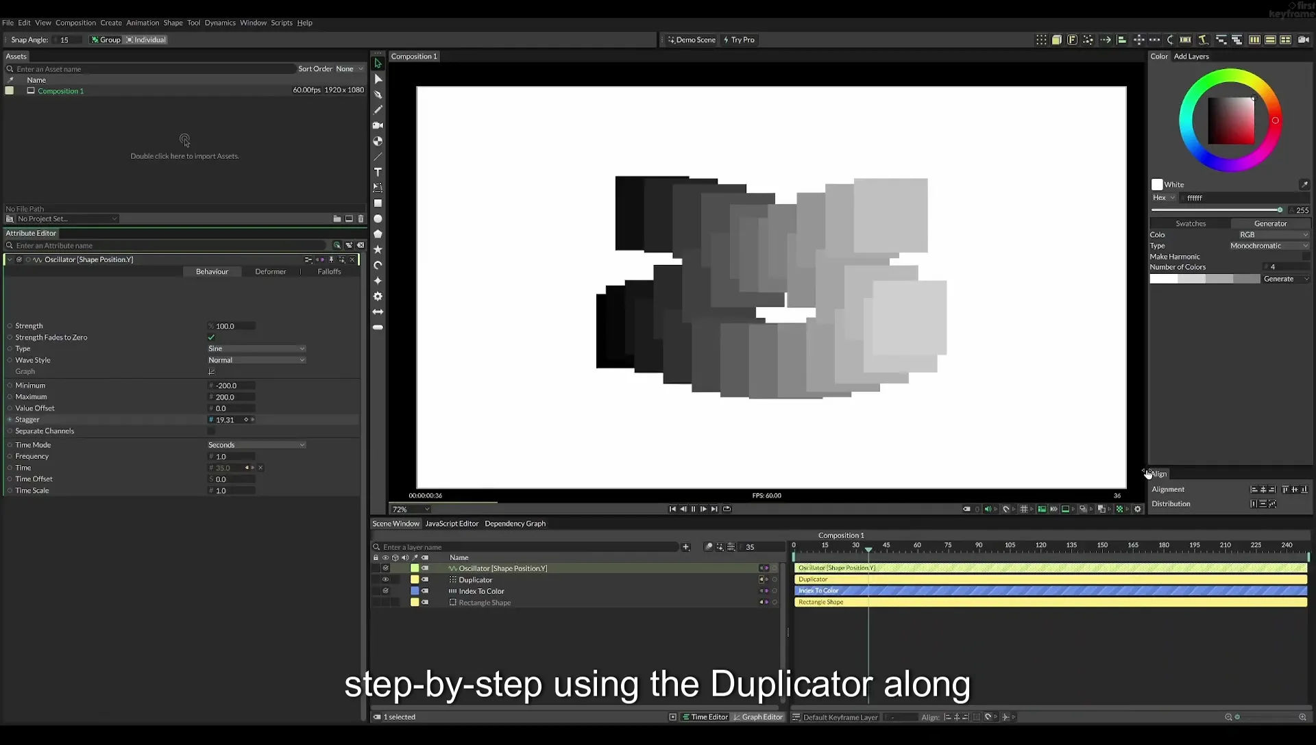 08 Staggered Duplicates | Cavalry App Tutorial - Image 22