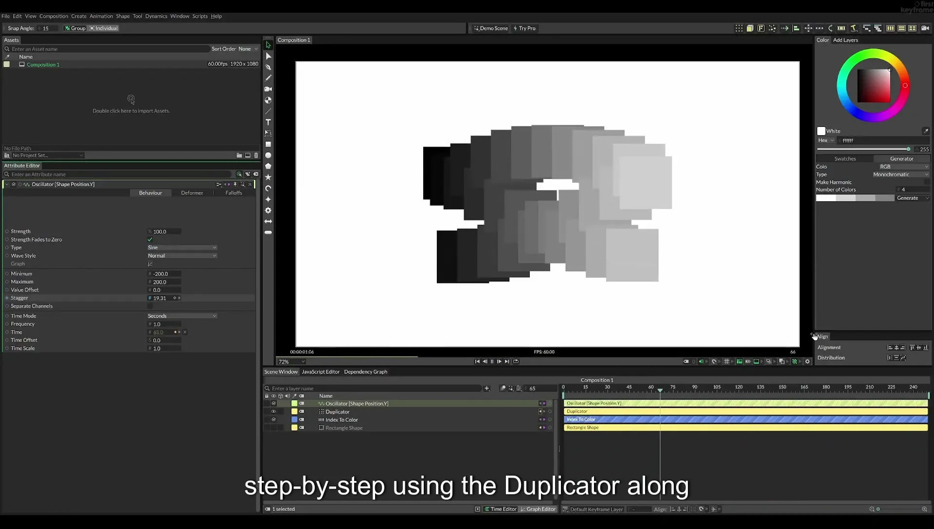08 Staggered Duplicates | Cavalry App Tutorial - Image 23