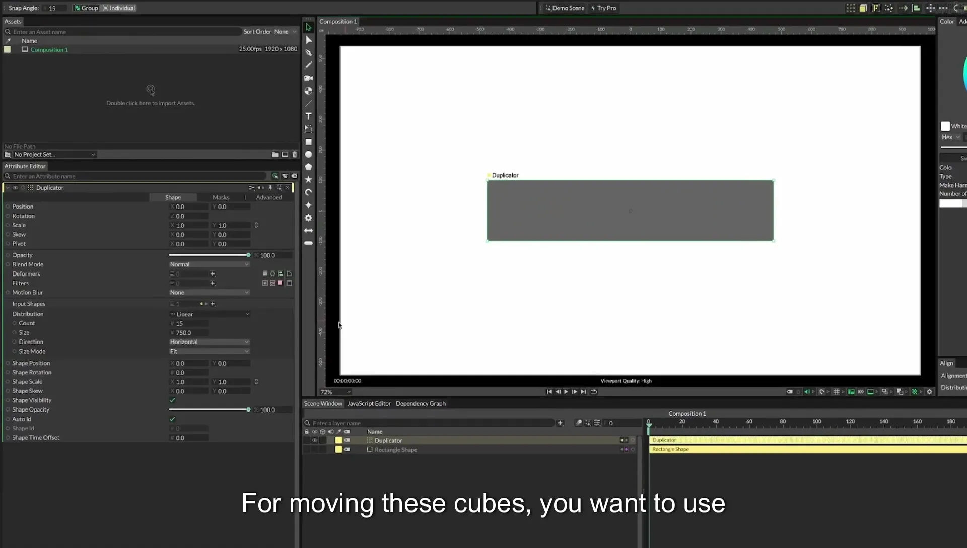 08 Staggered Duplicates | Cavalry App Tutorial - Image 148