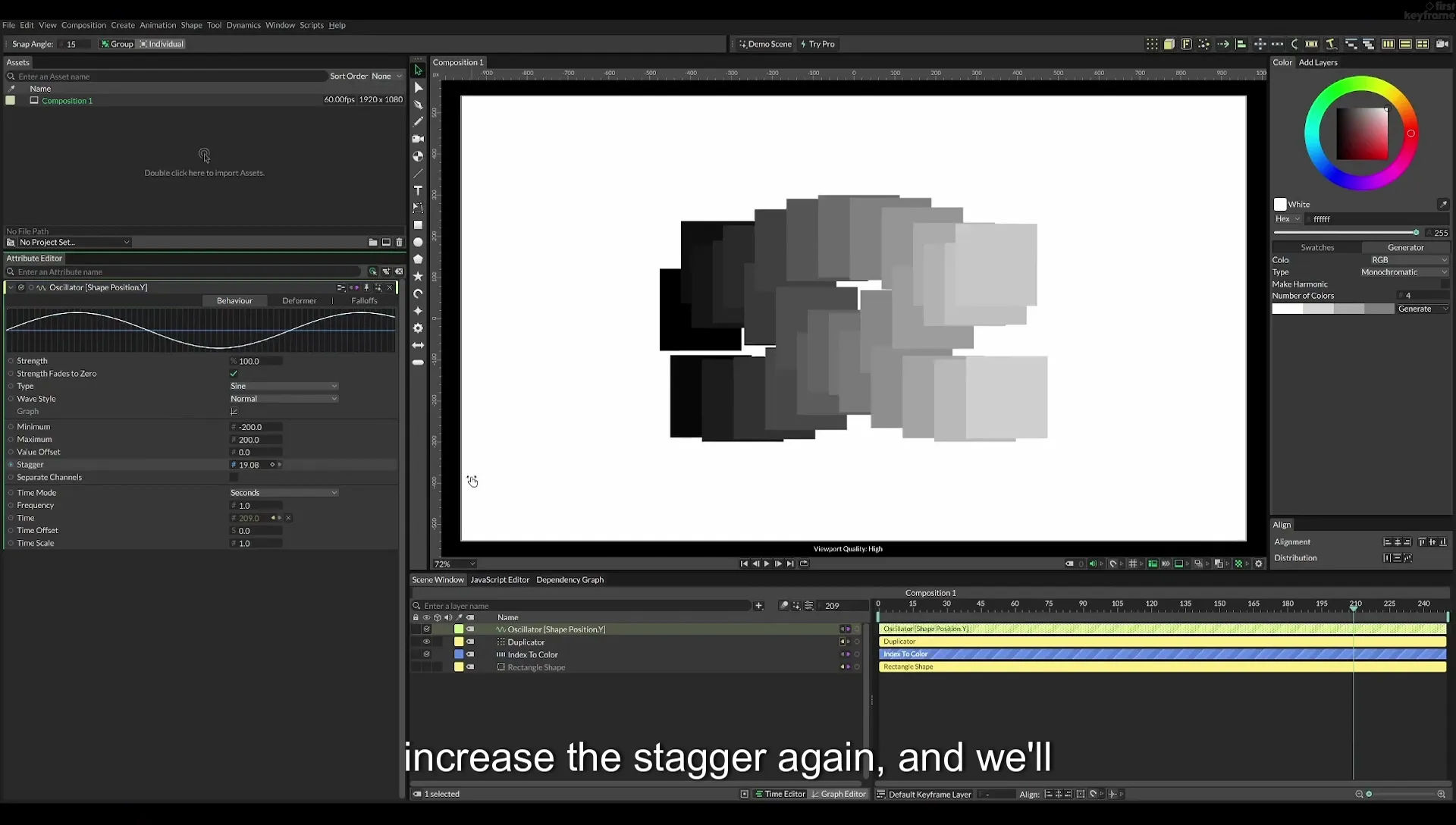 08 Staggered Duplicates | Cavalry App Tutorial - Image 545