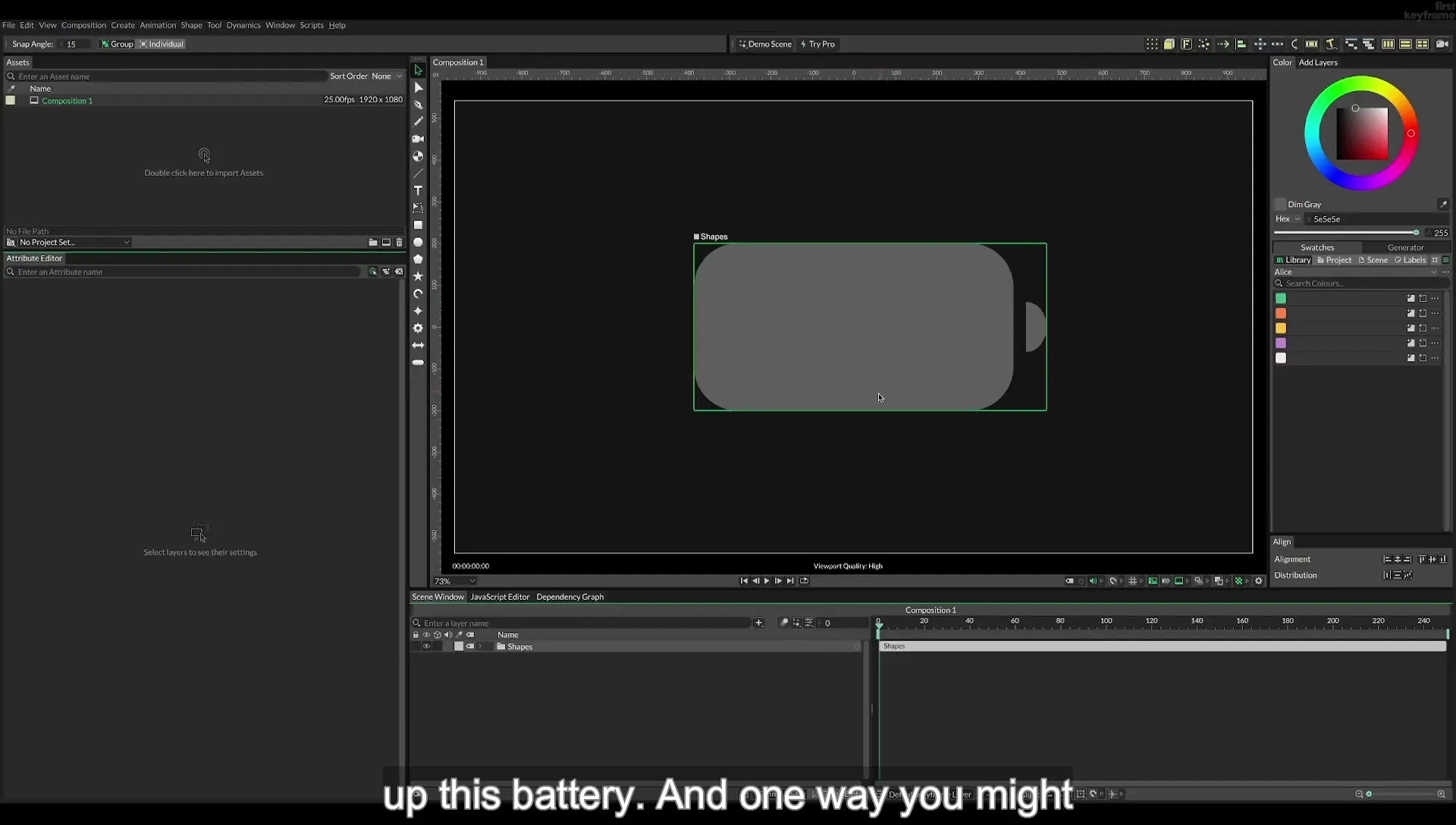09 Animate a Battery using Masks in Cavalry App - Image 341